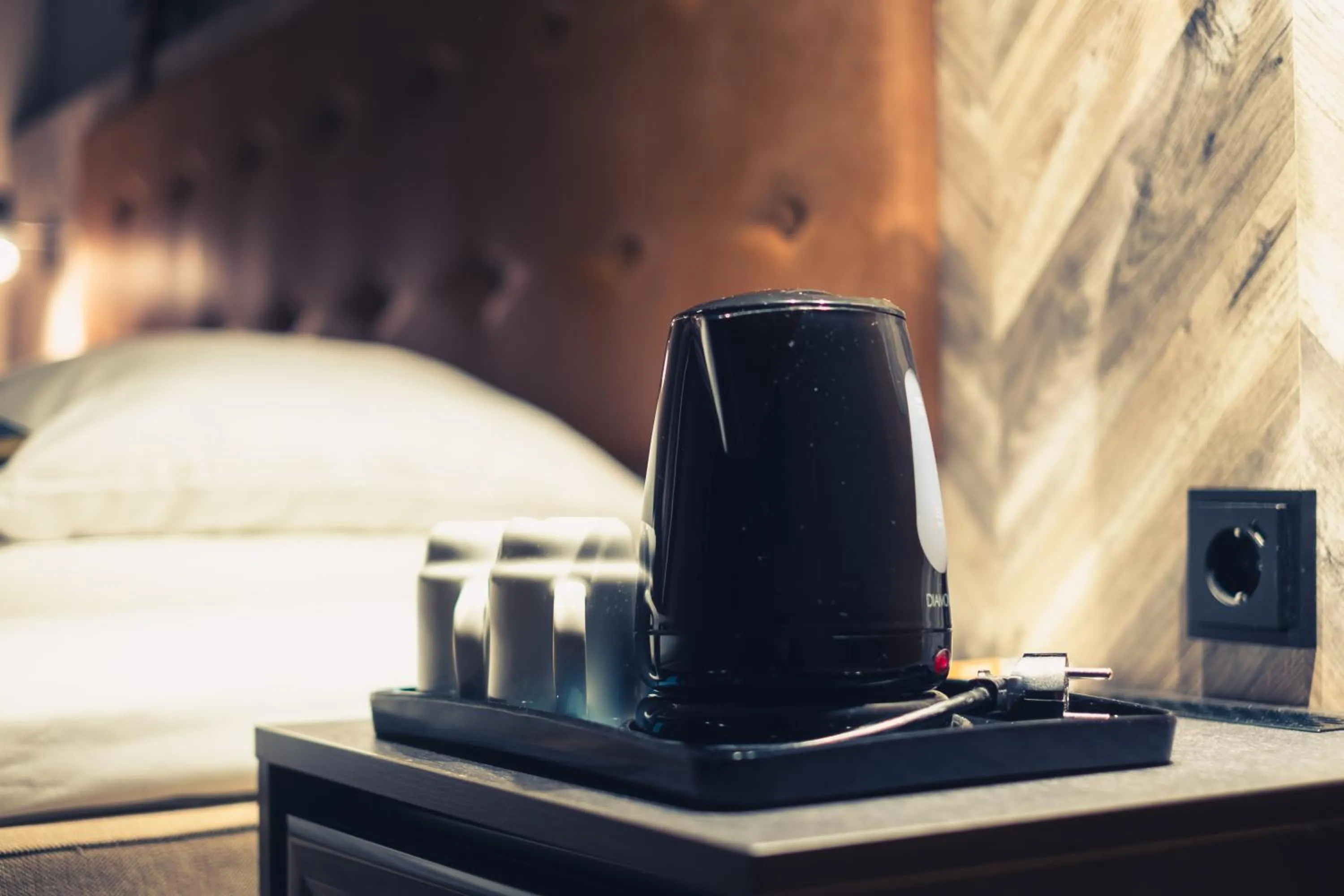 Coffee/tea facilities, Bed in Scandic Harstad