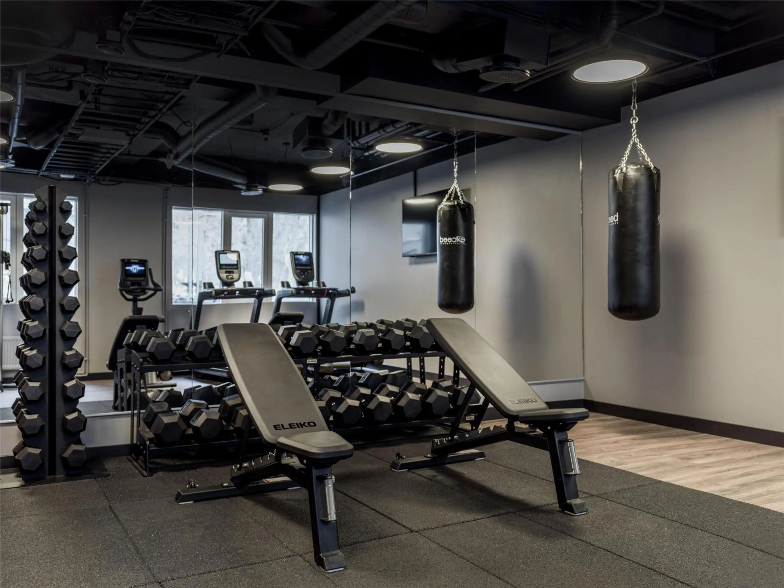 Fitness centre/facilities in Radisson RED Oslo City Centre, A Verified Net Zero Hotel