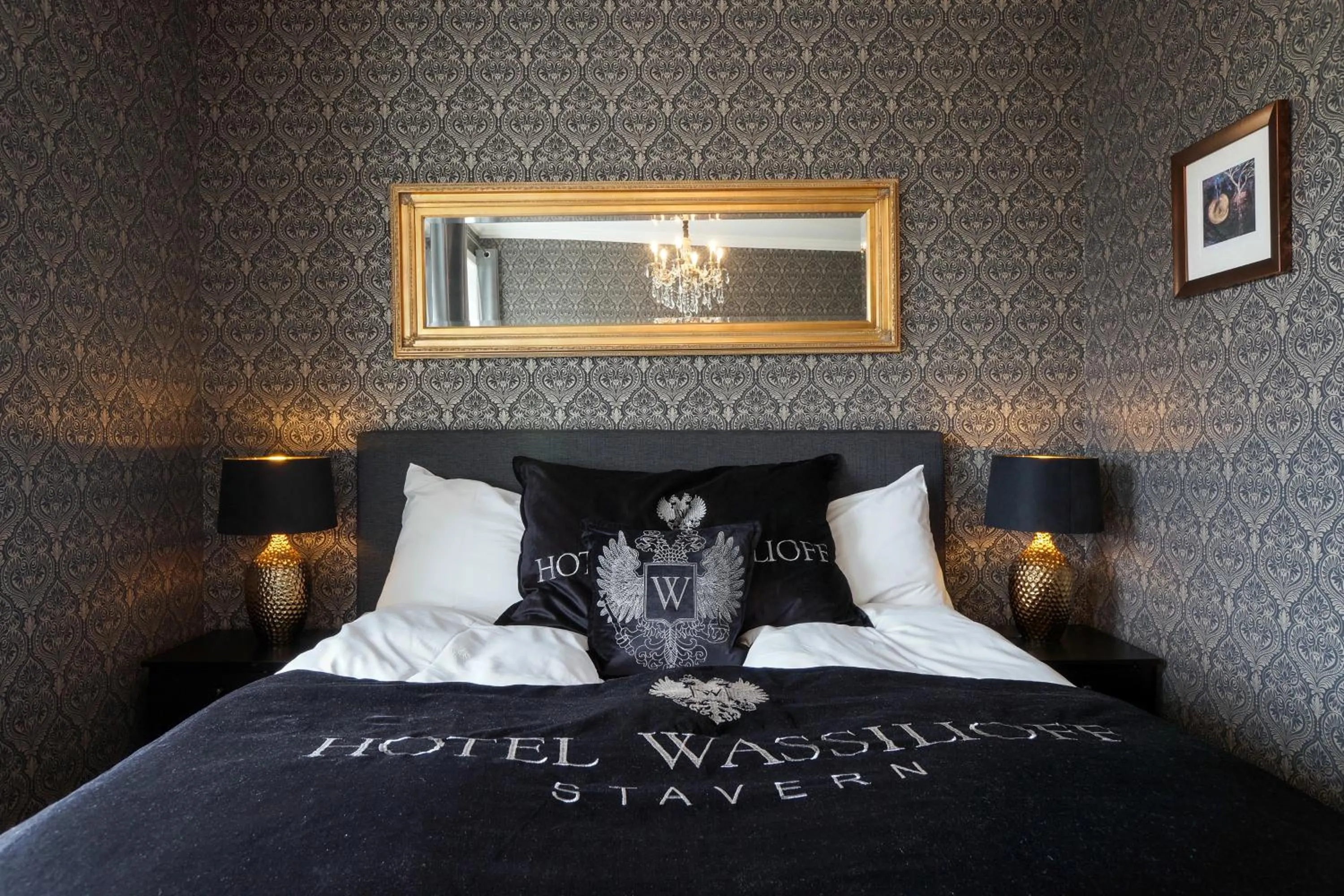 Bed in Hotel Wassilioff - Unike Hoteller