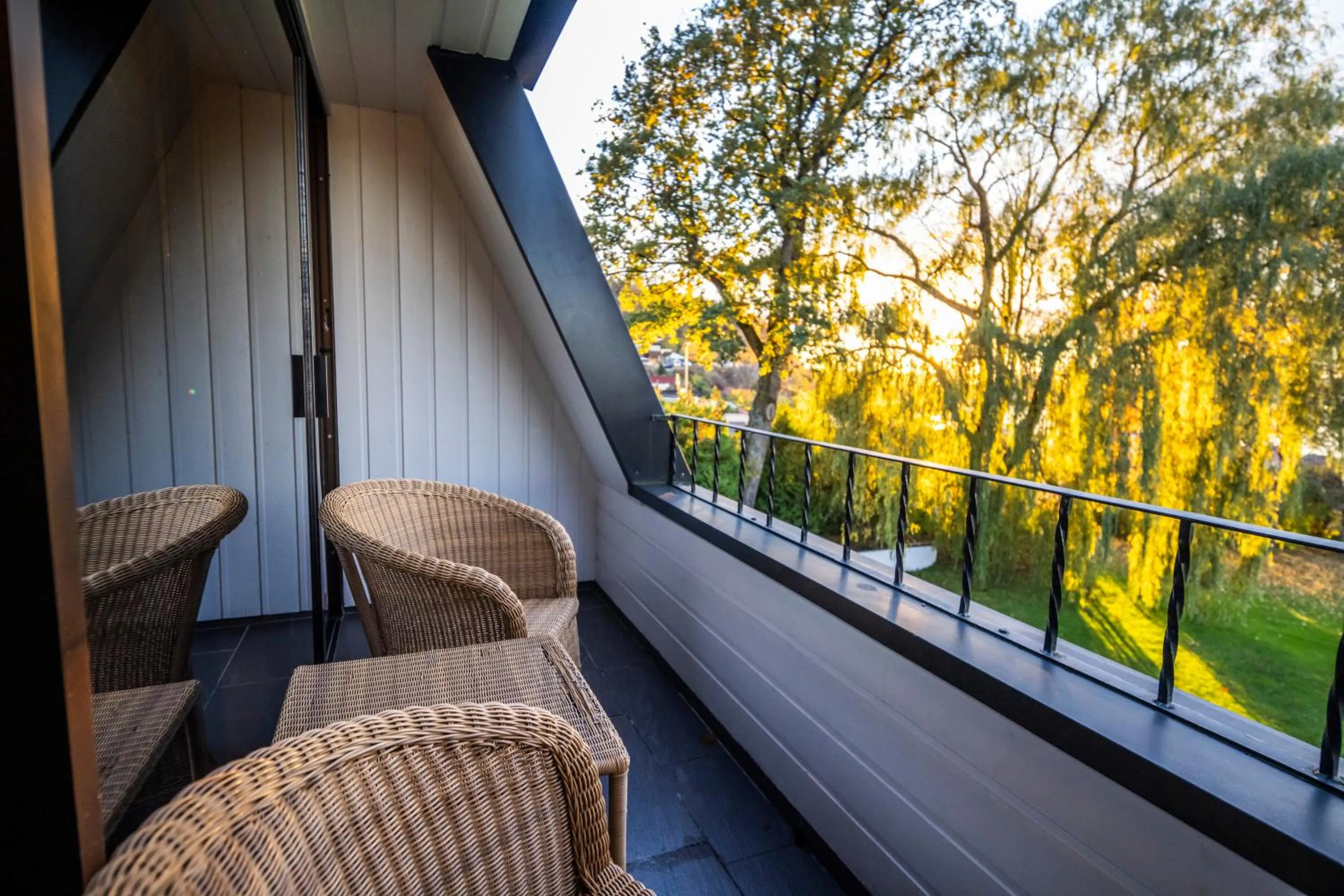 Balcony/Terrace in Hotel Refsnes Gods - by Classic Norway Hotels