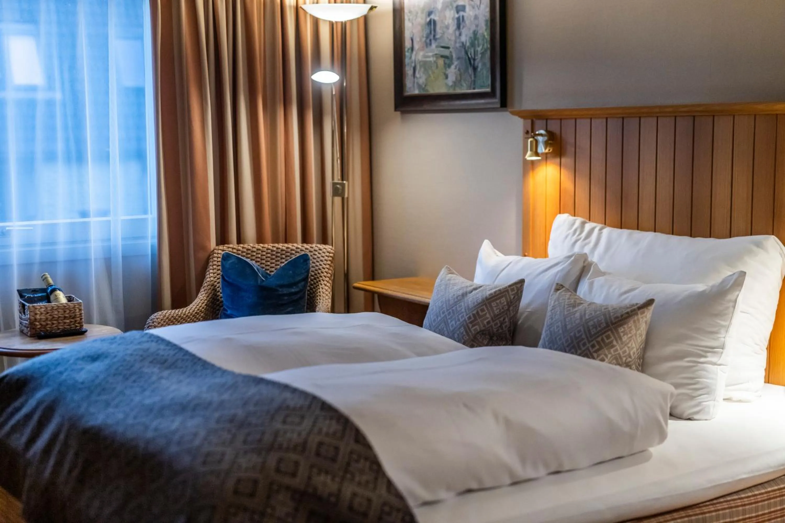 Bed in Hotel Refsnes Gods - by Classic Norway Hotels