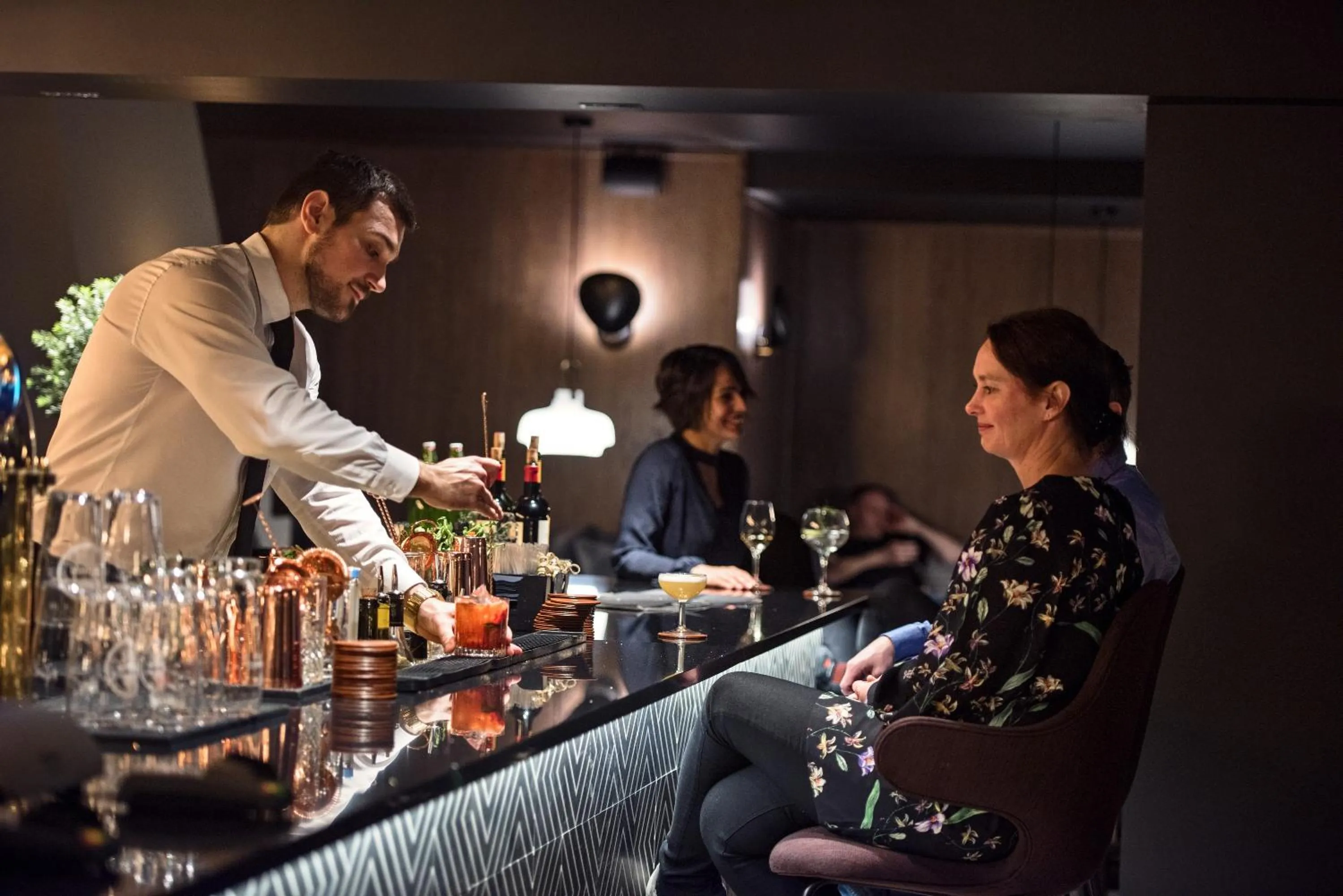 Lounge or bar in Funken Lodge