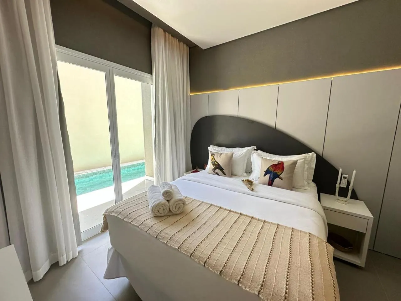Bed in Pousada Estrela de Paraty