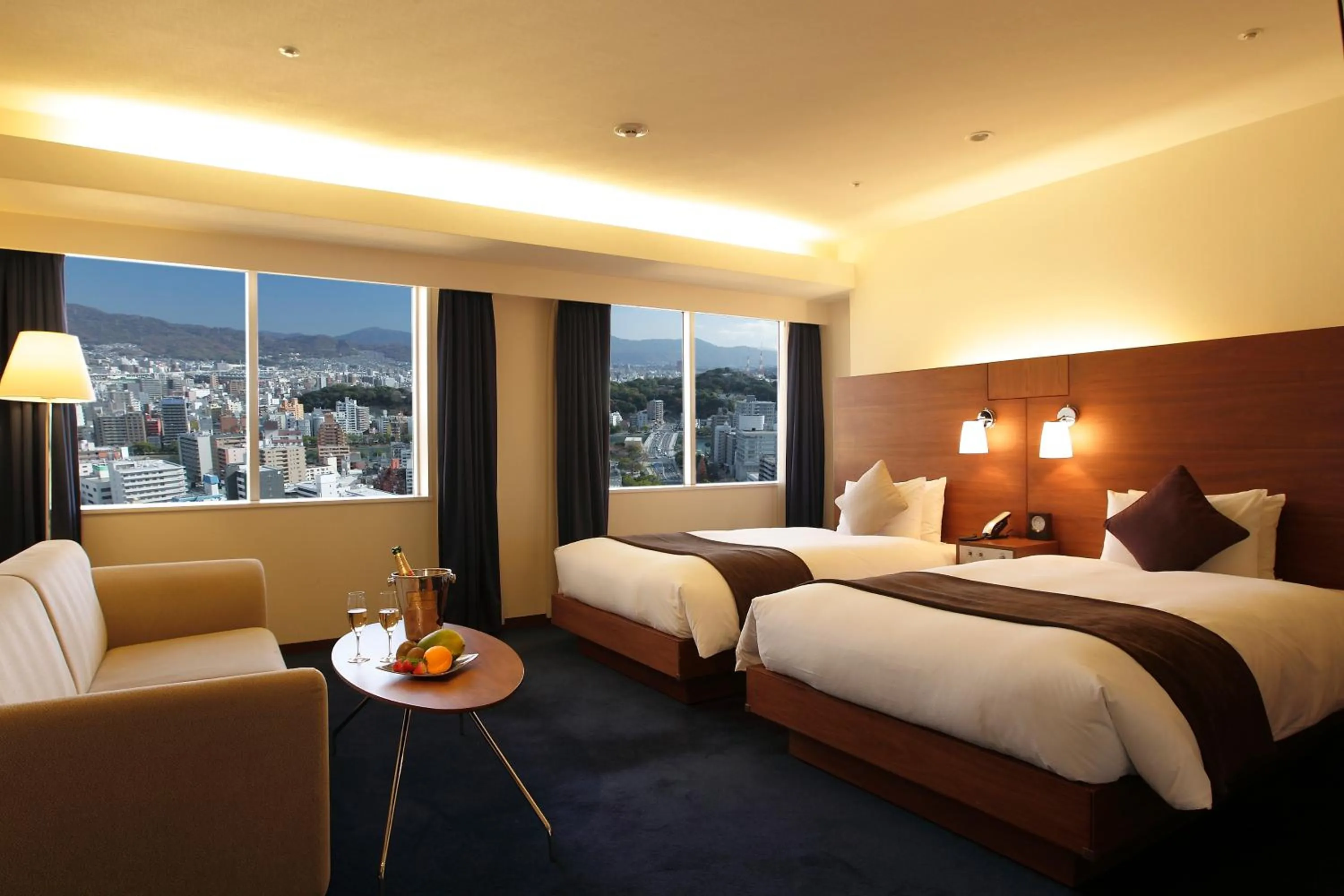 Bed in Oriental Hotel Hiroshima