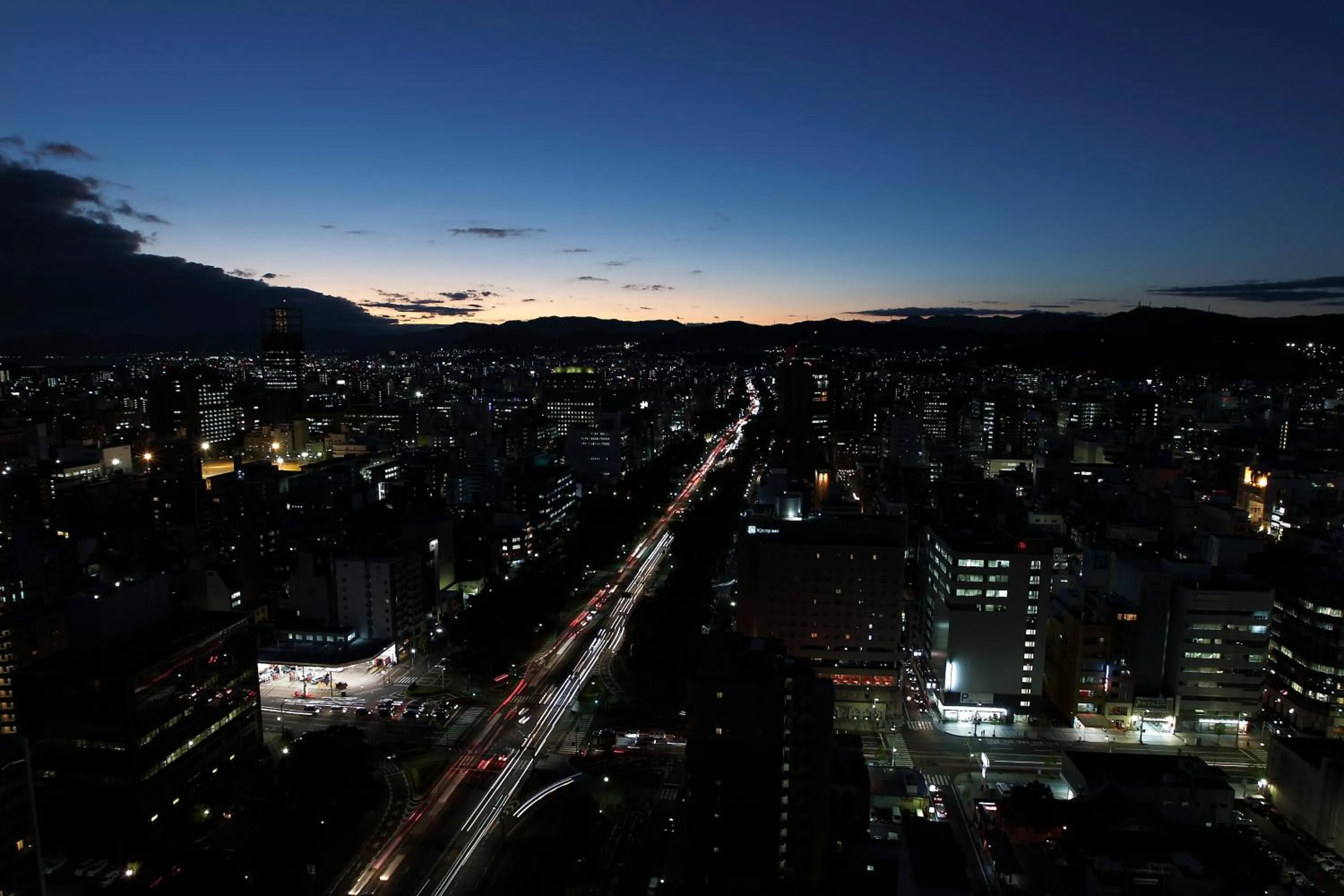 City view in Oriental Hotel Hiroshima