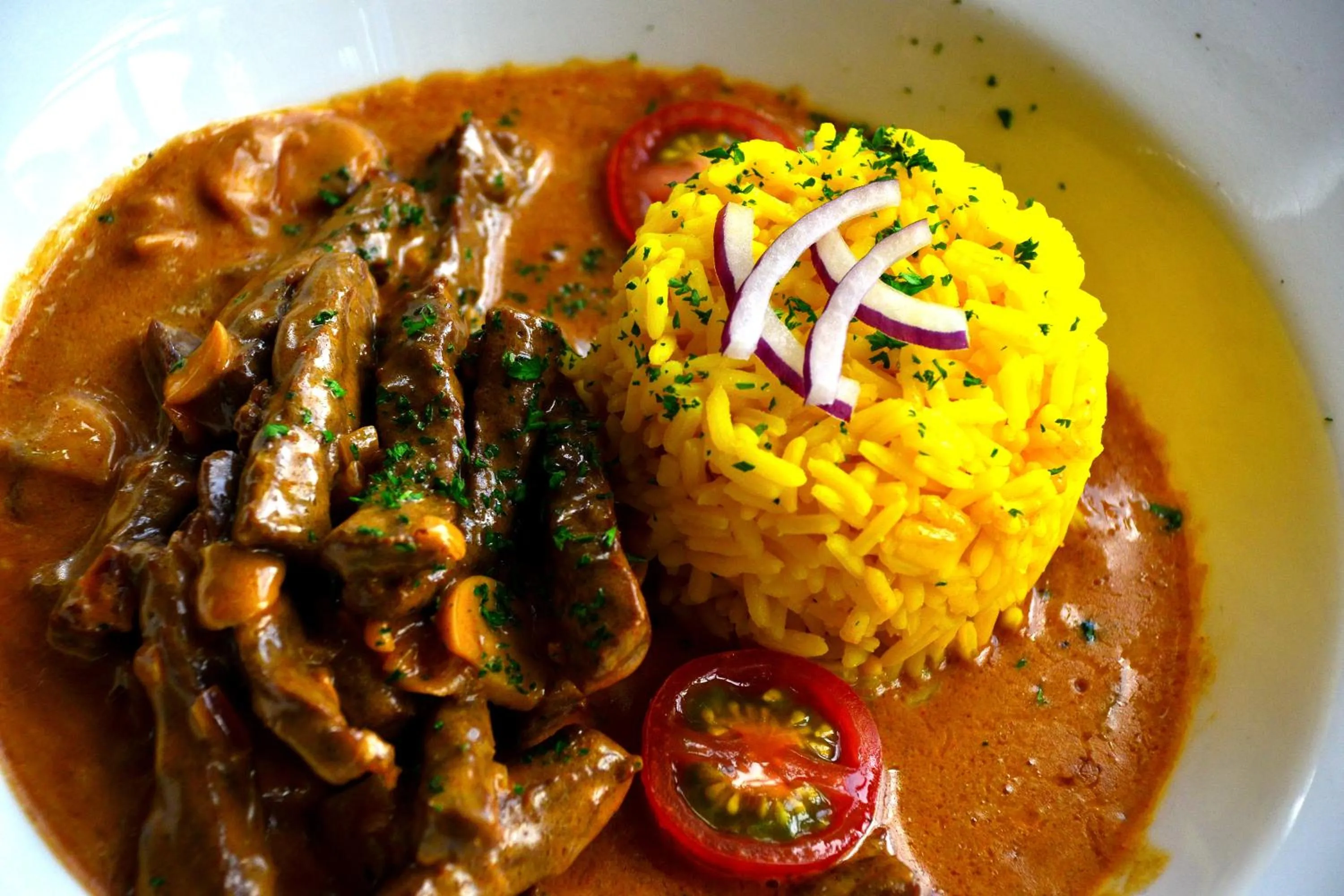 Food close-up in Crown hotel