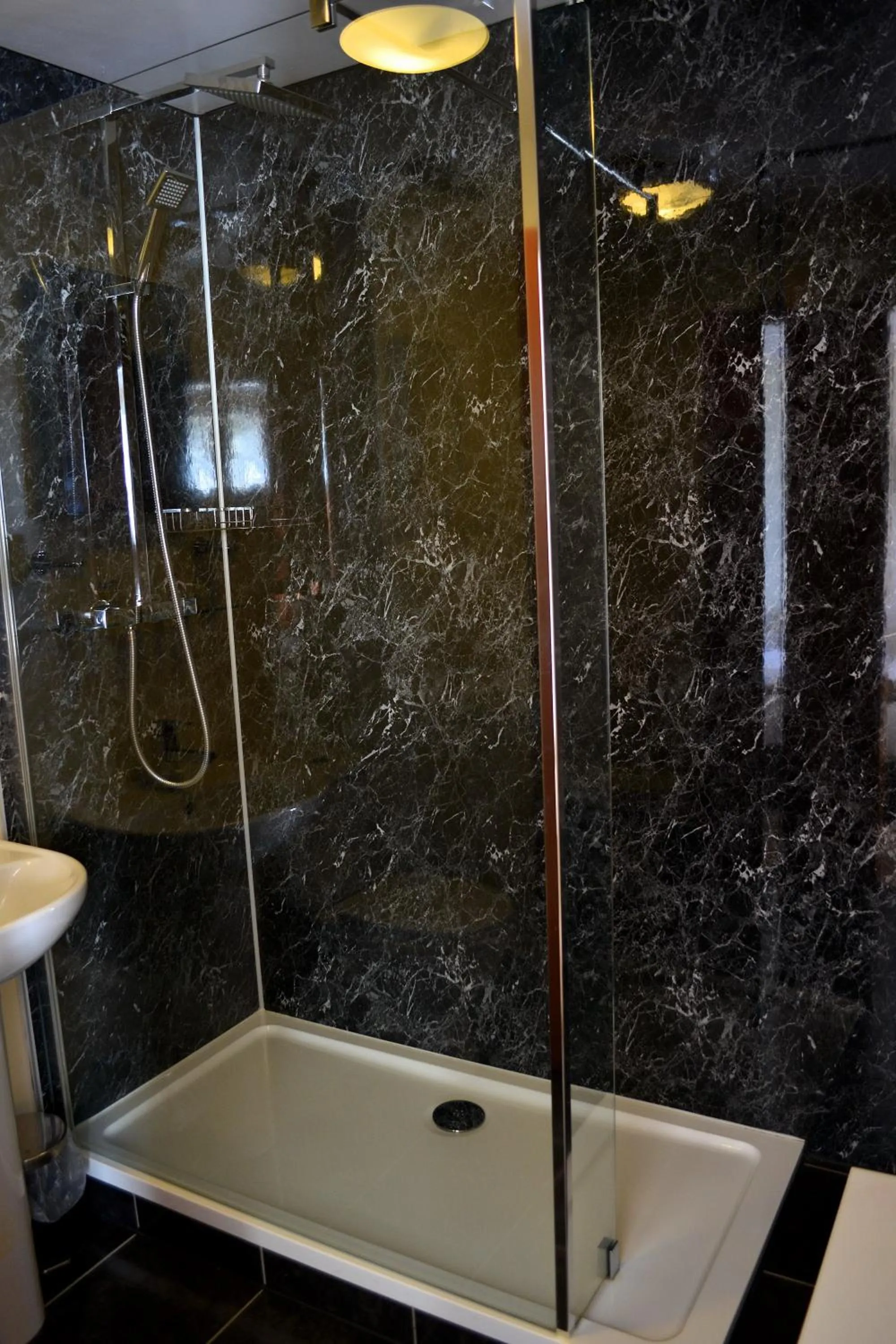 Shower in Crown hotel