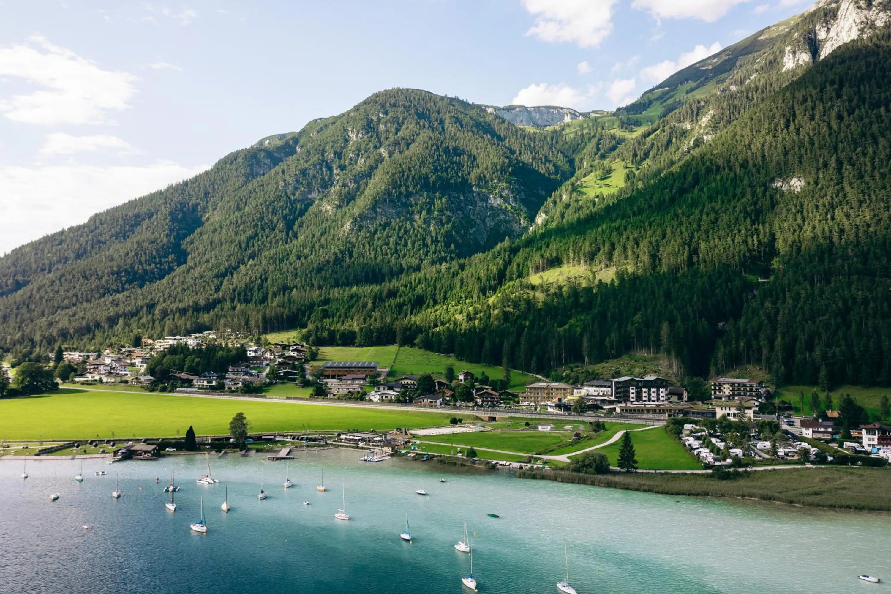 View (from property/room) in Familienresort Buchau