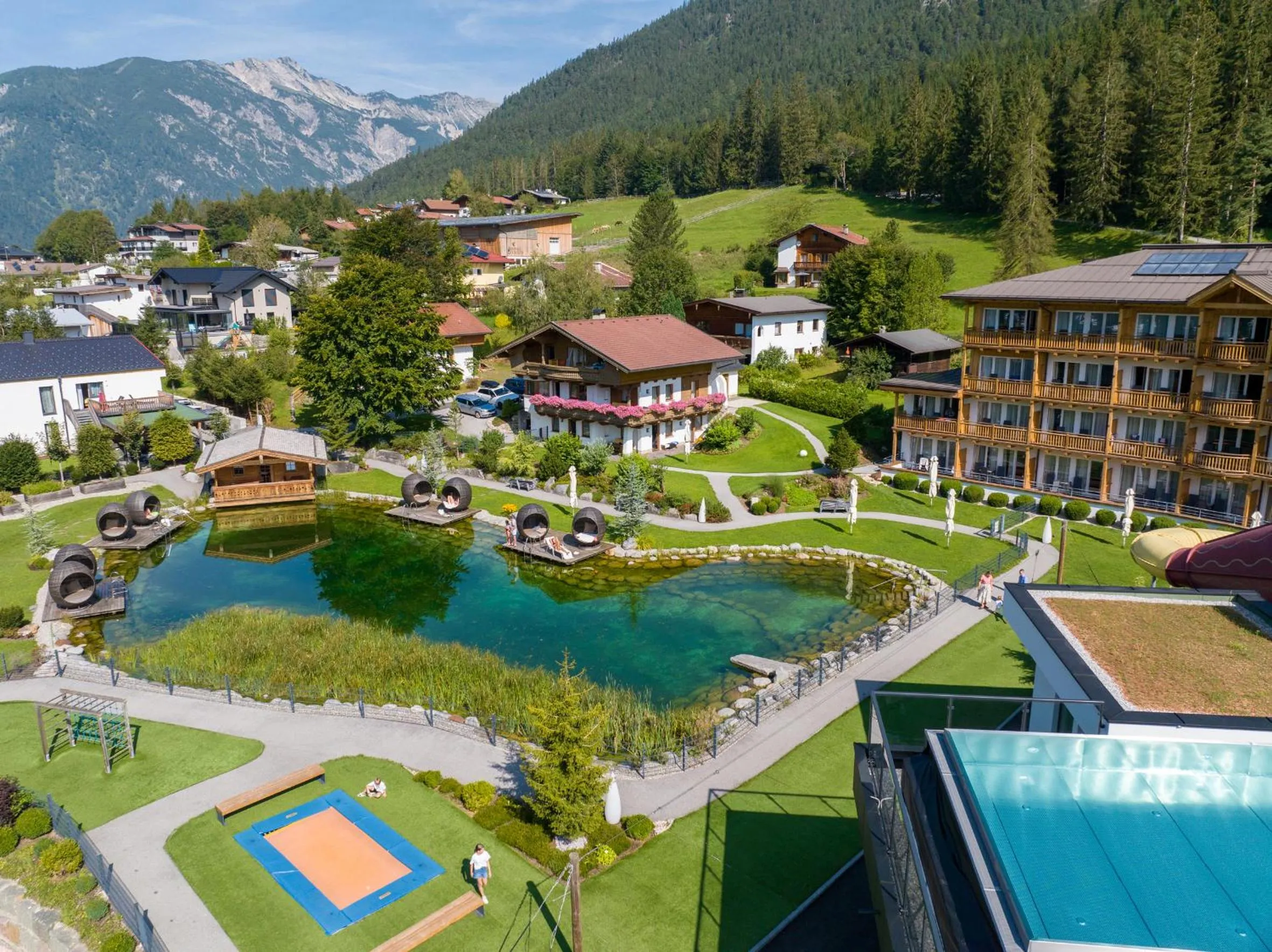 Property building in Familienresort Buchau