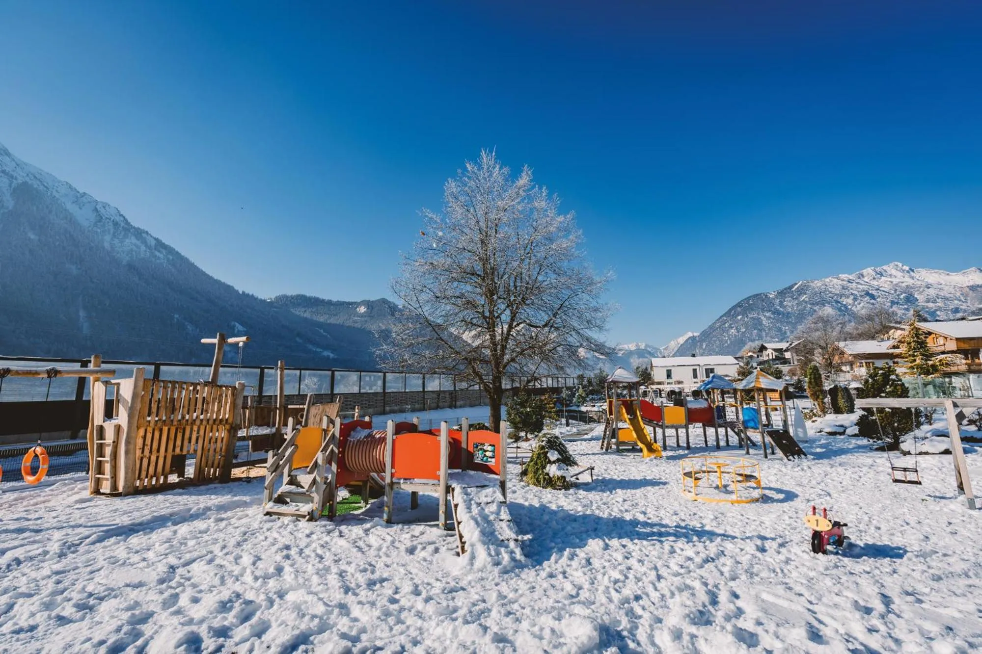 Property building in Familienresort Buchau