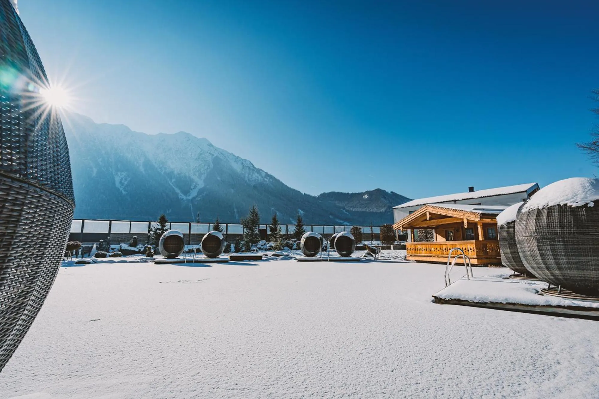 Winter in Familienresort Buchau