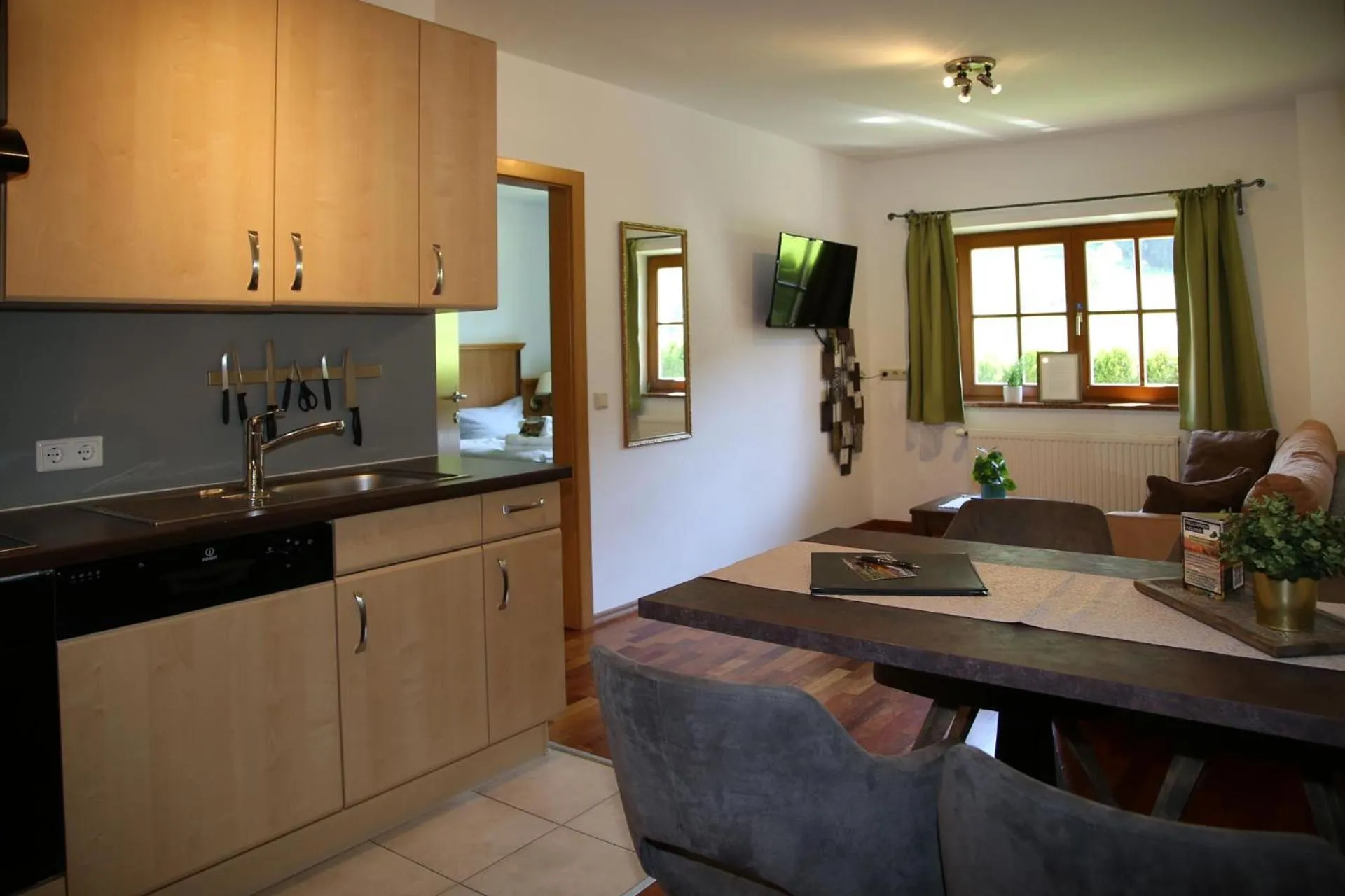 Kitchen or kitchenette in Die Filzmooserin - Apartments in Filzmoos, Filzmoos Card inklusive