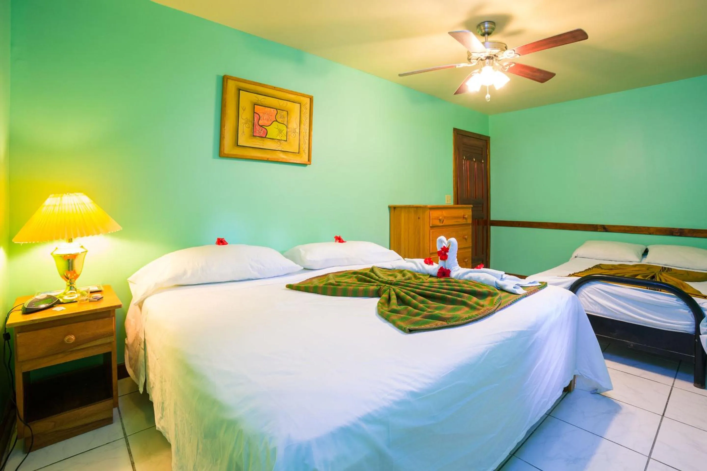 Bed in Bananarama Dive & Beach Resort