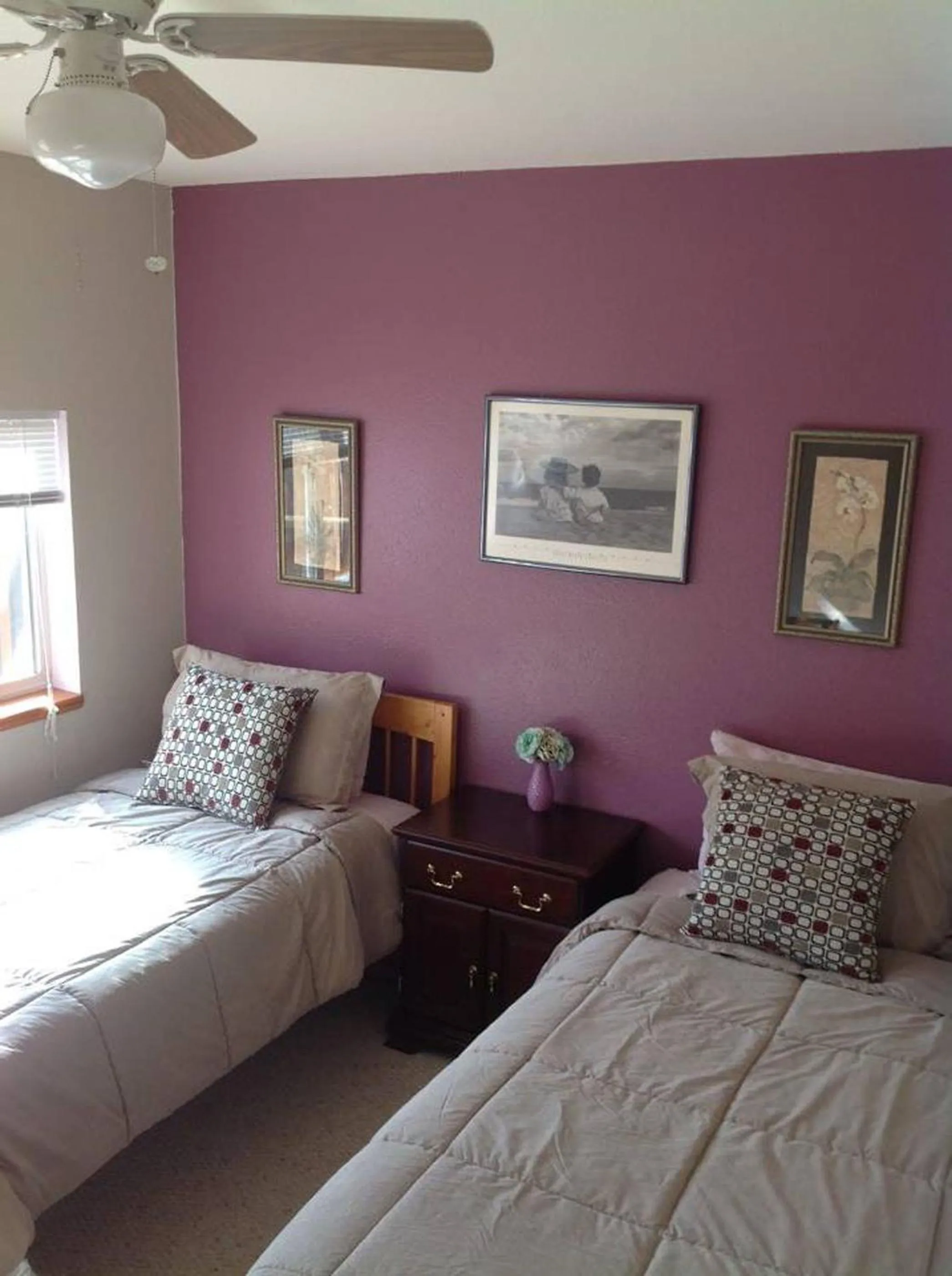 Decorative detail, Bed in A Hyde Away Inn B&B