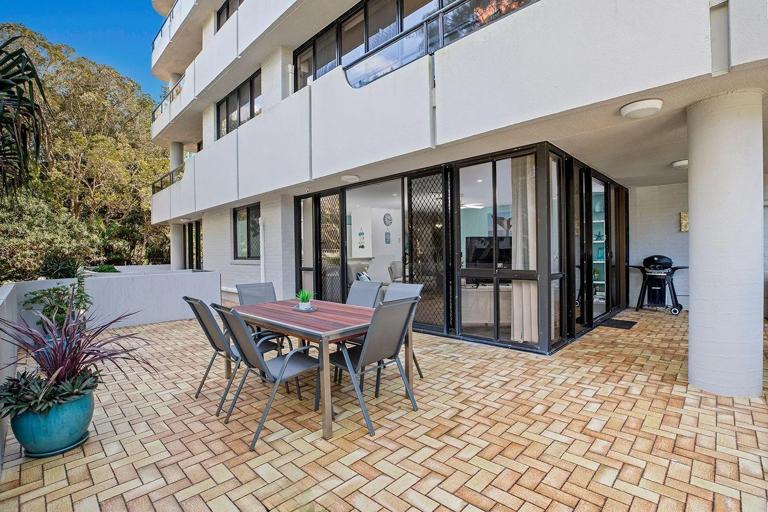 Patio in Pacific Towers Beach Resort