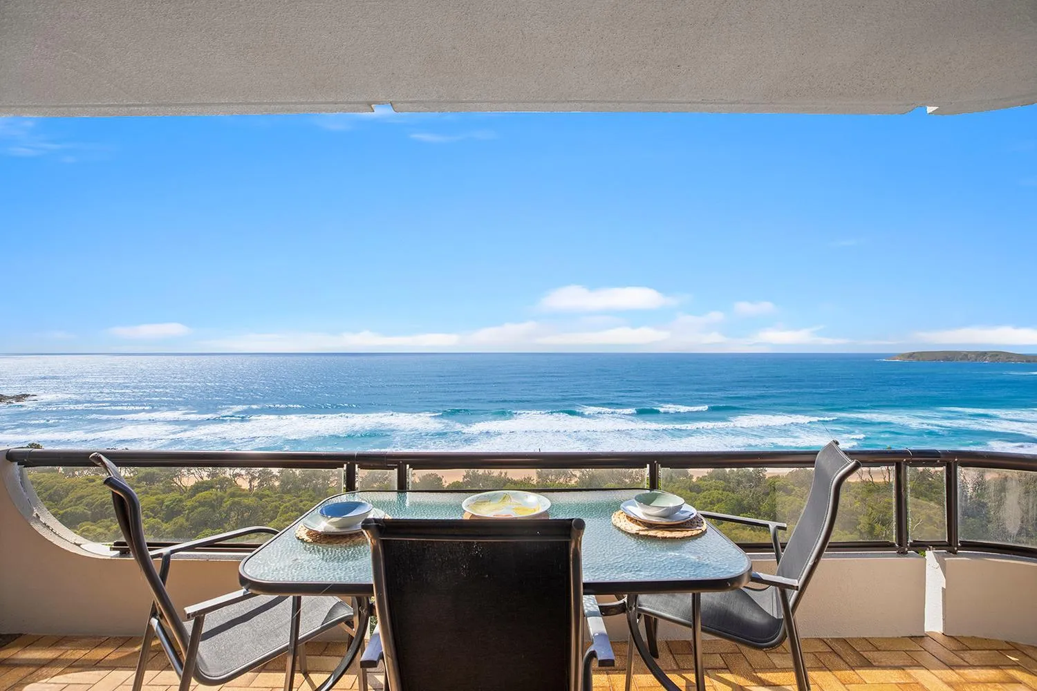 Balcony/Terrace in Pacific Towers Beach Resort