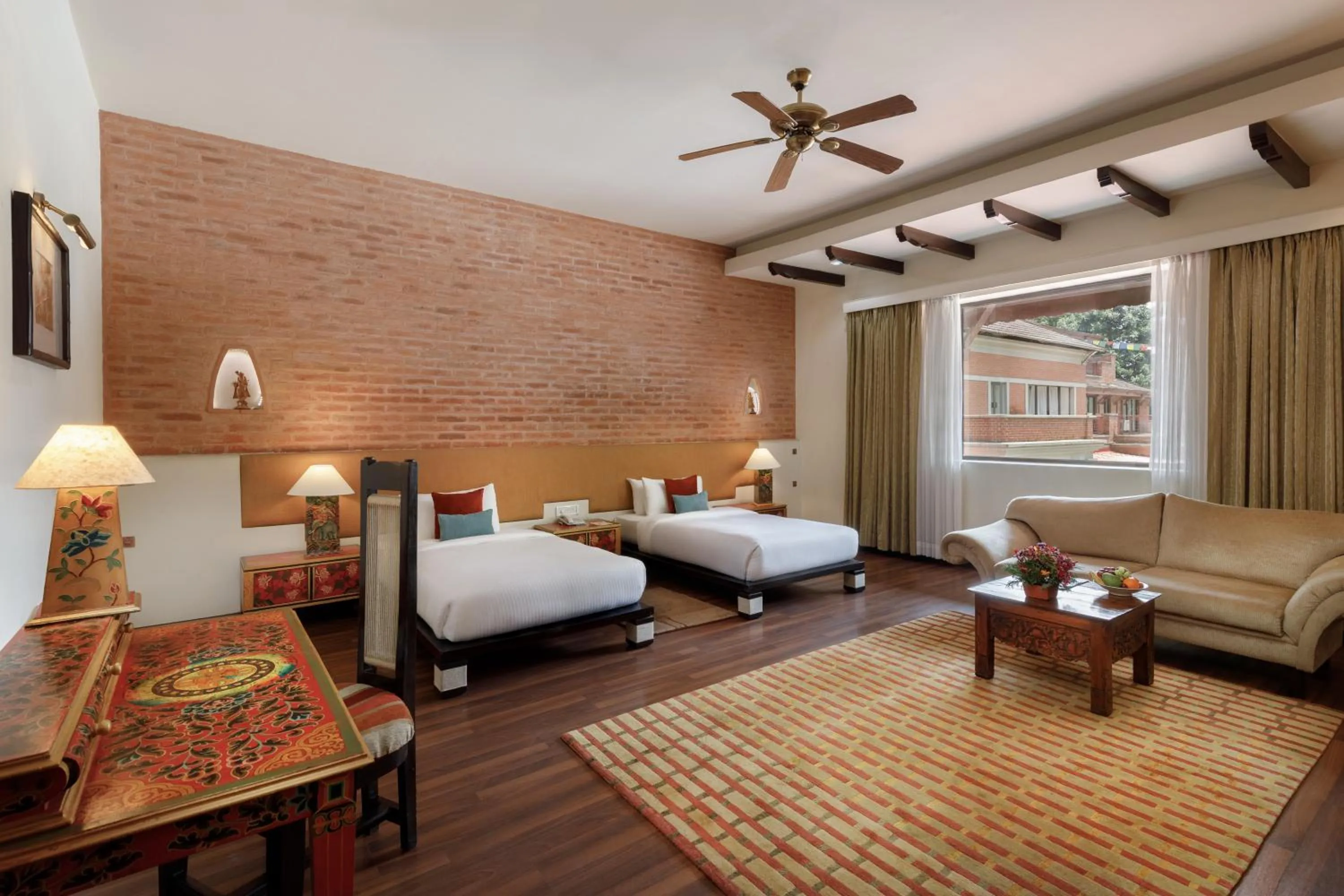 Bedroom, Bed in Gokarna Forest Resort Kathmandu