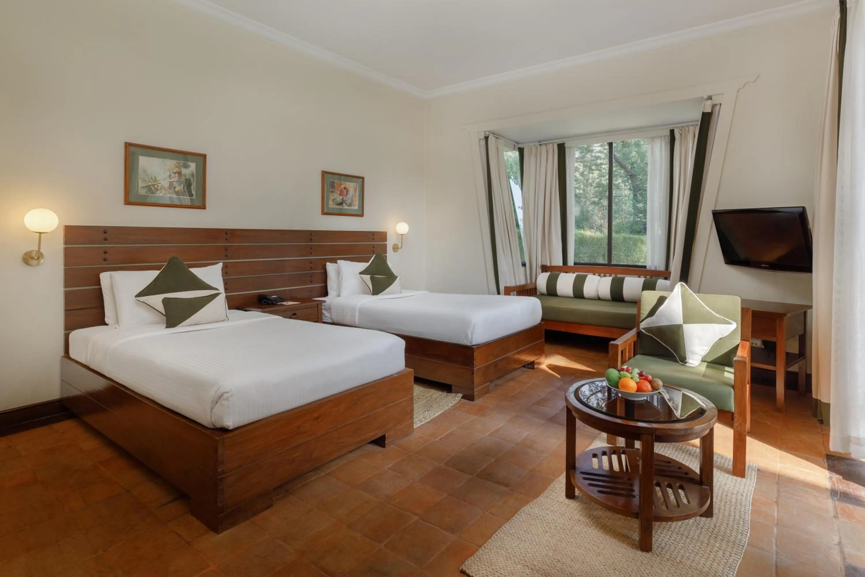 Bedroom, Bed in Gokarna Forest Resort Kathmandu