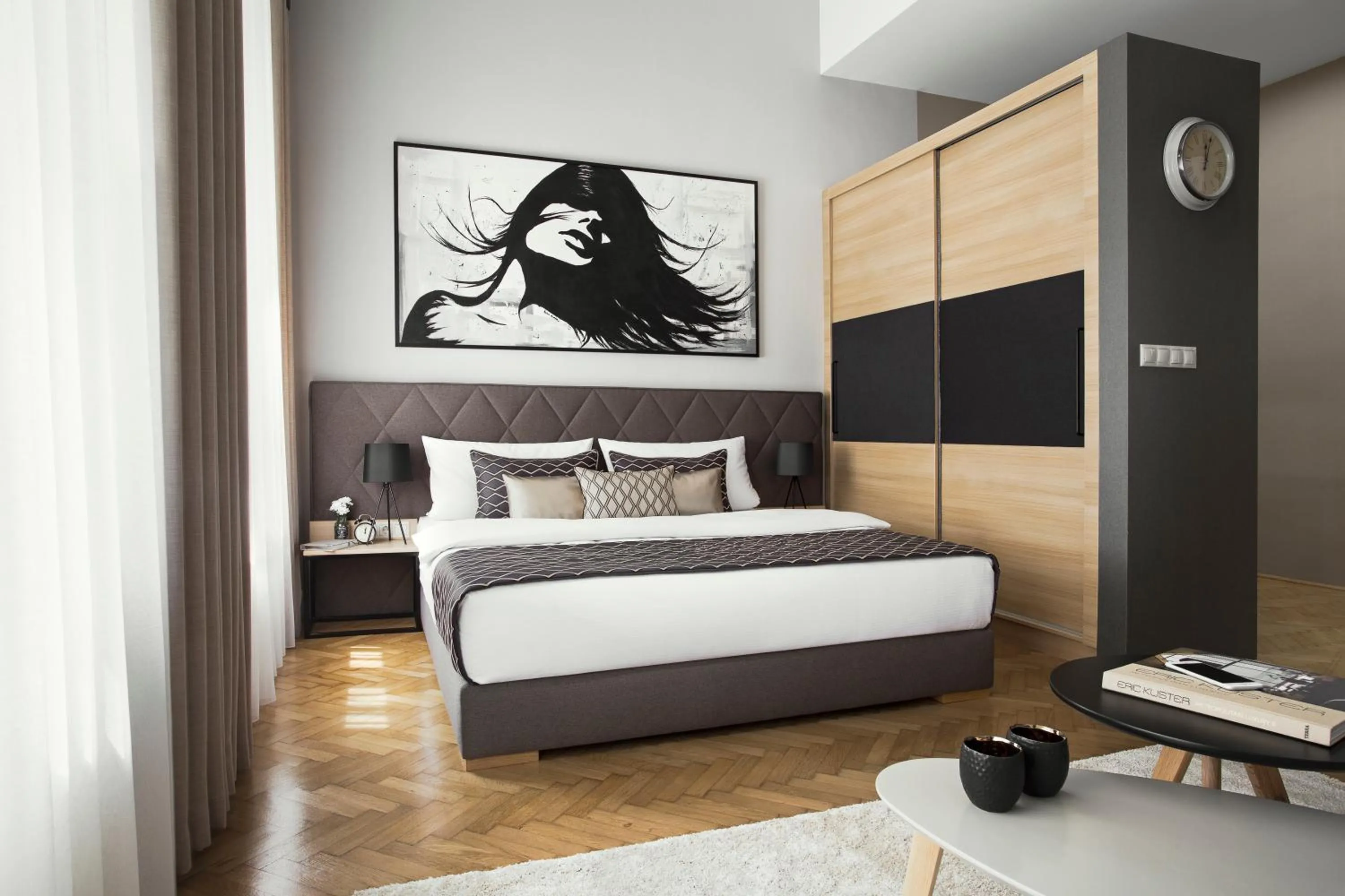 Bedroom, Bed in Brill Budapest Apartments 2