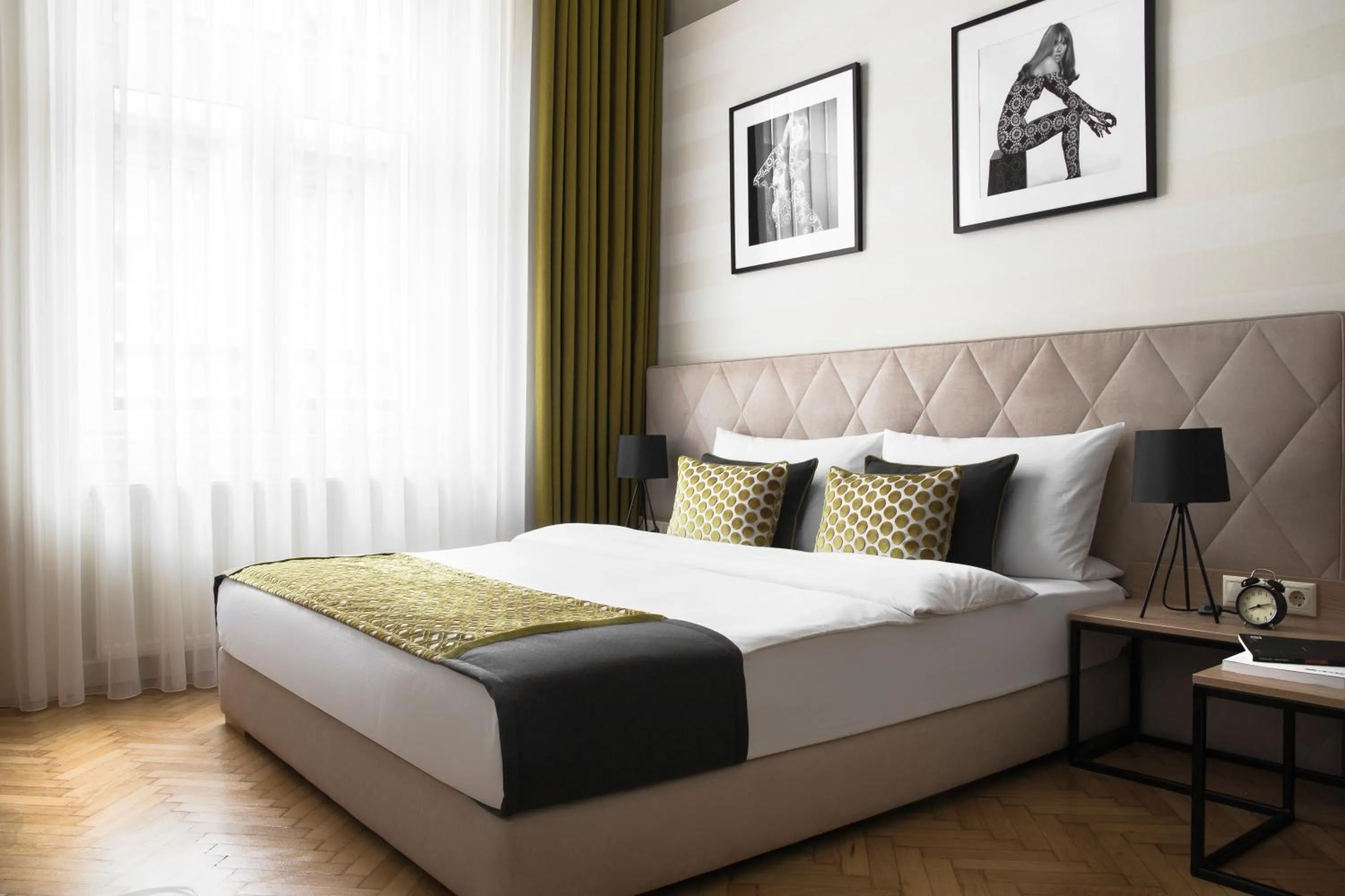 Bedroom, Bed in Brill Budapest Apartments 2