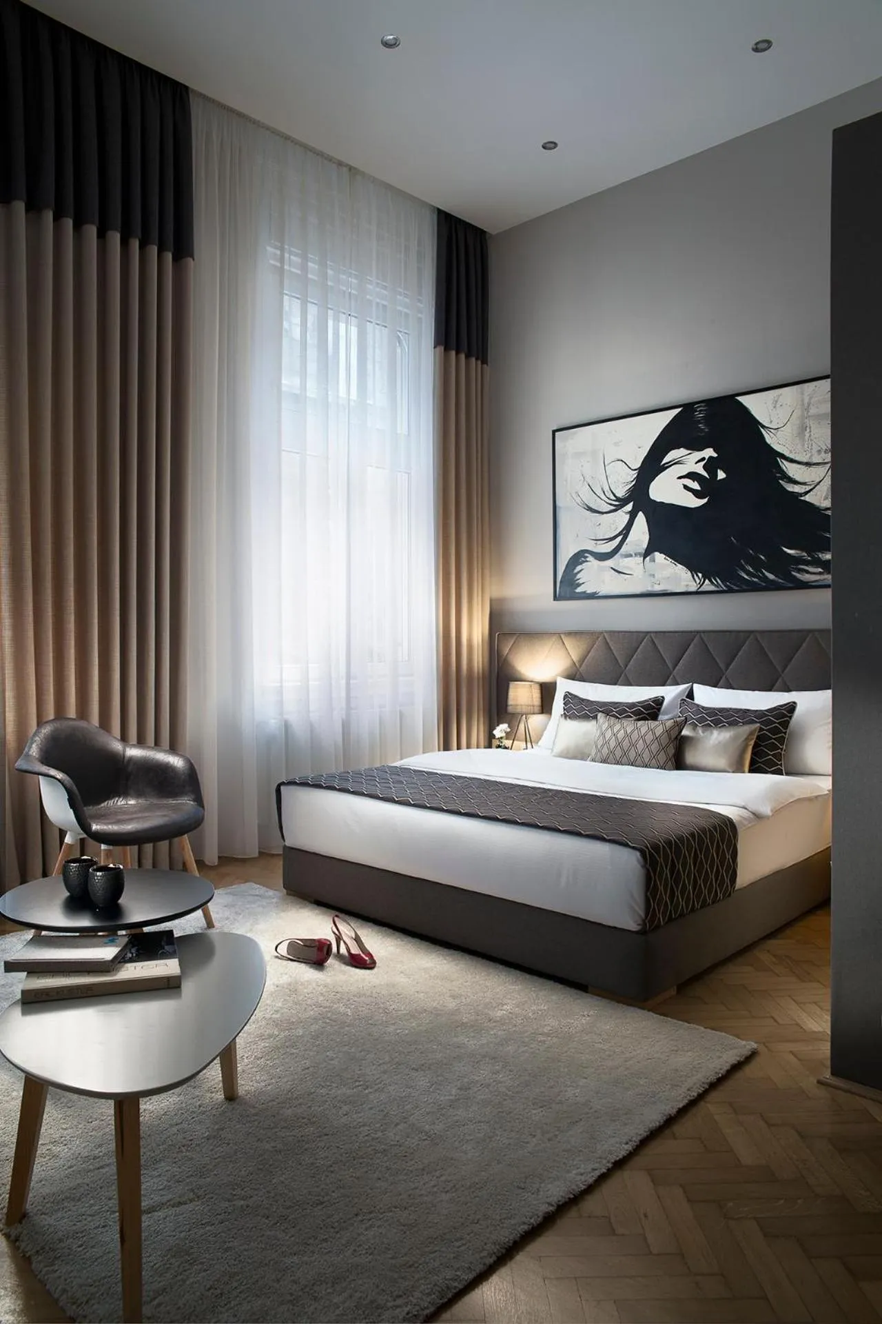 Bedroom, Bed in Brill Budapest Apartments 2