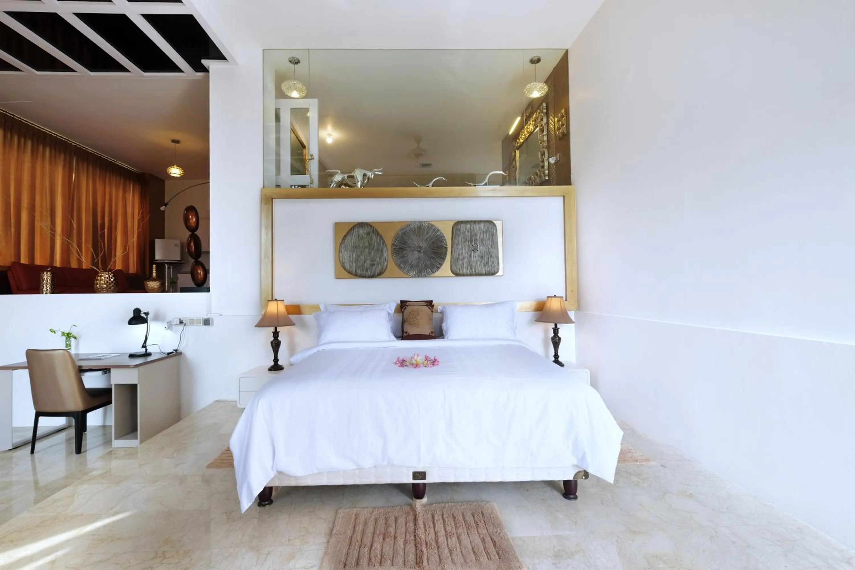 Bedroom, Bed in Villa Buah