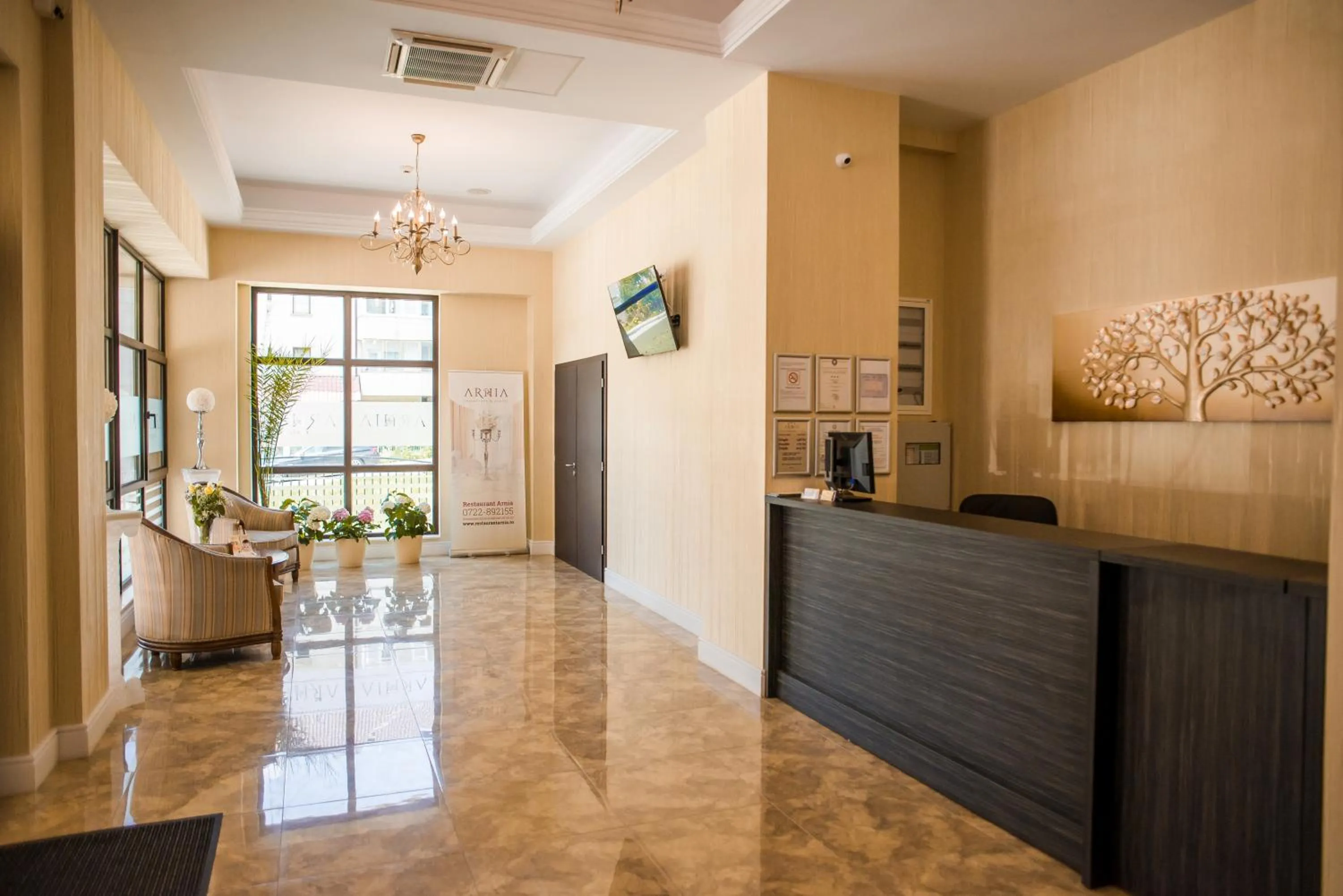 Lobby or reception in Hotel Arnia