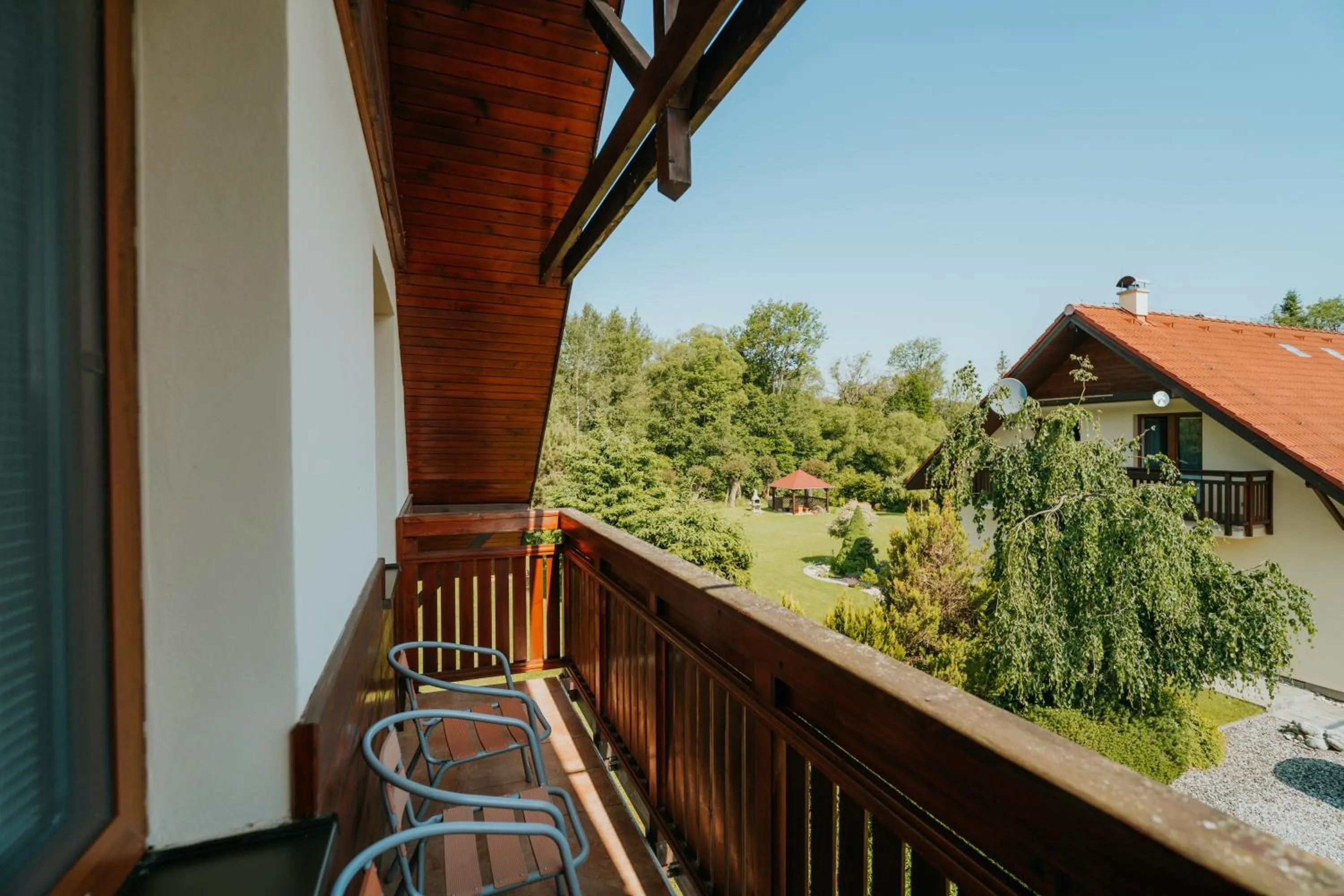 Balcony/Terrace in Penzion Drak