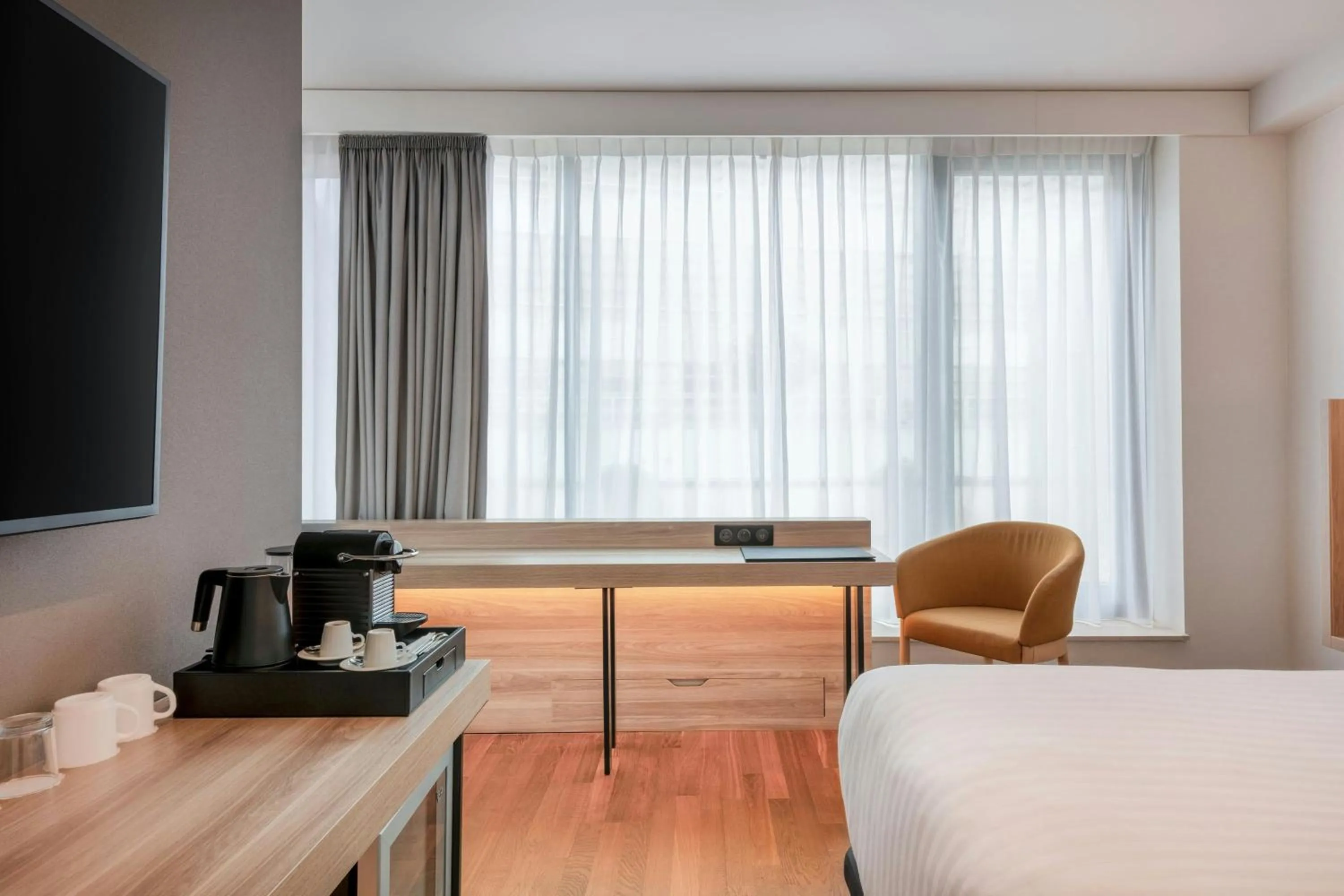 Photo of the whole room, Bed in AC Hotel by Marriott Bratislava Old Town