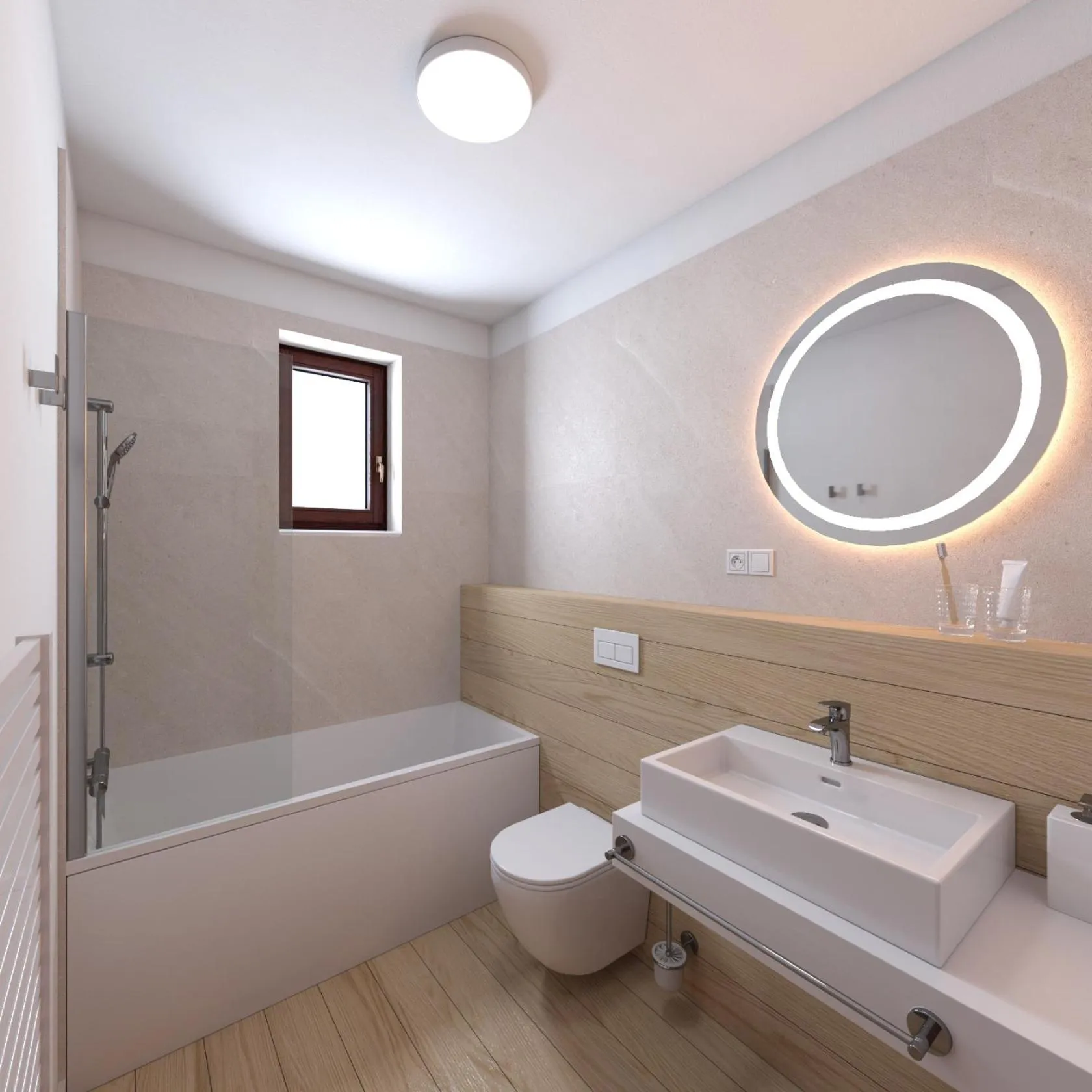 Bathroom in Hotel GOLFER