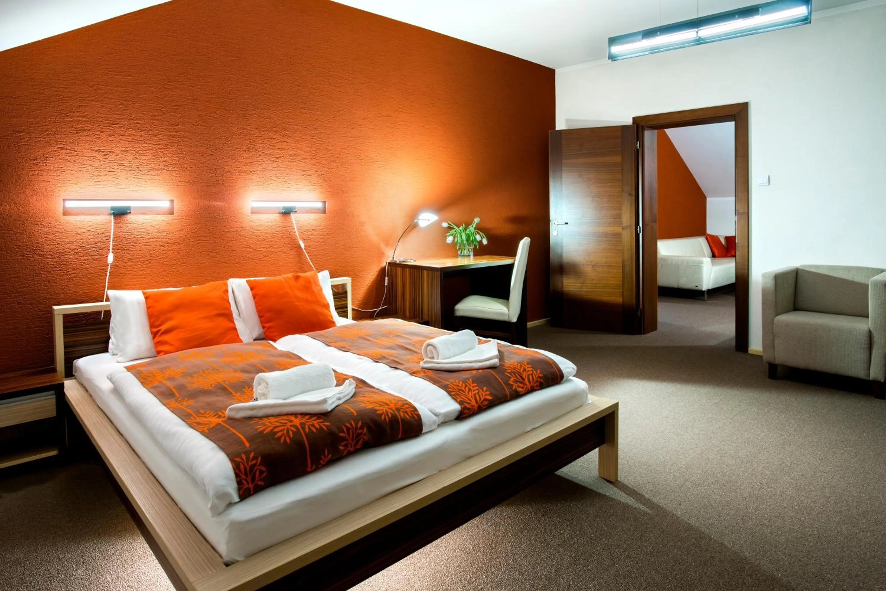 Decorative detail, Bed in Hotel Bystrička