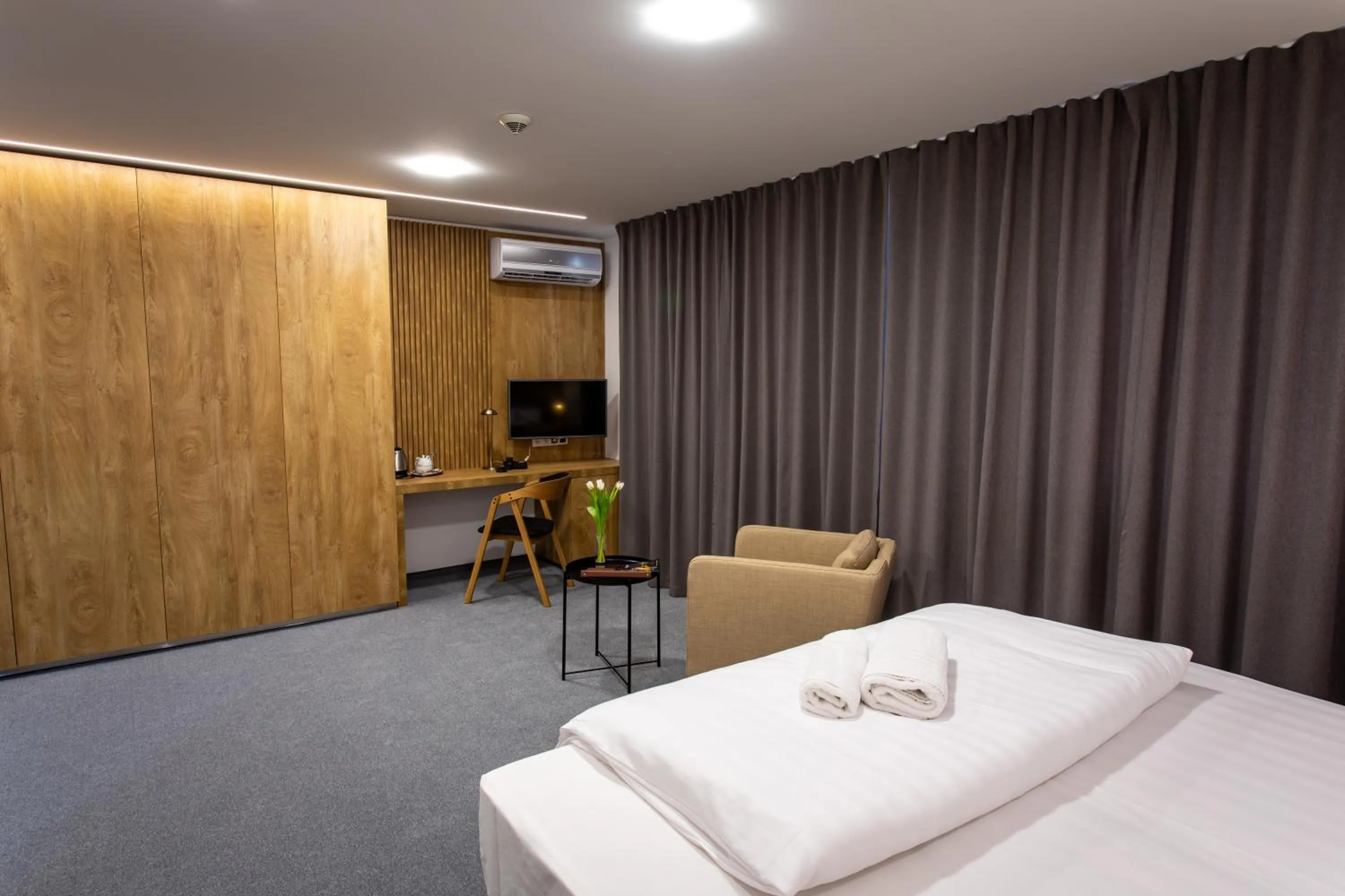 Photo of the whole room, Bed in Hotel Novy Kastiel - Self check-in