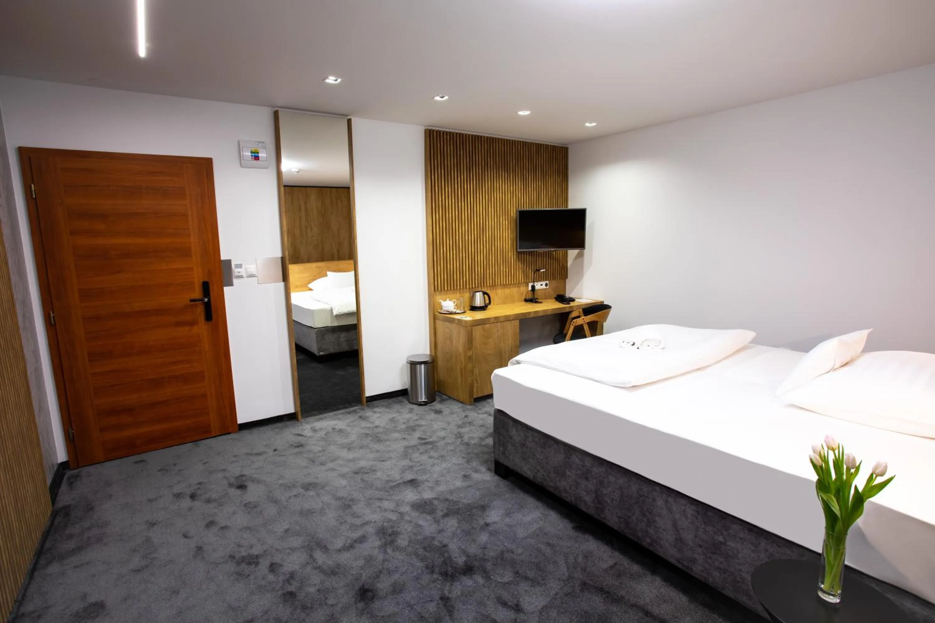 Photo of the whole room, Bed in Hotel Novy Kastiel - Self check-in