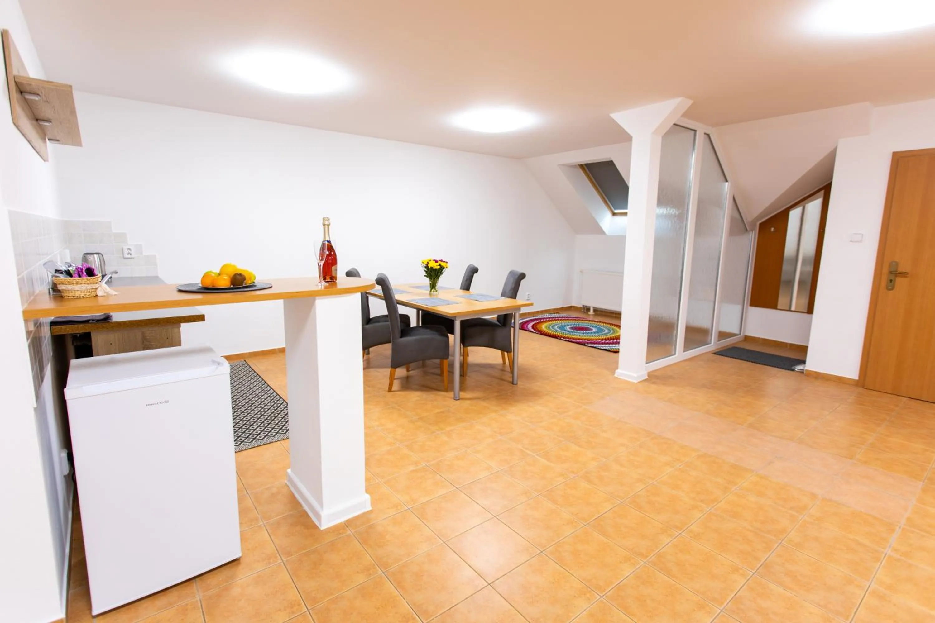 Kitchen or kitchenette in Hotel Novy Kastiel - Self check-in