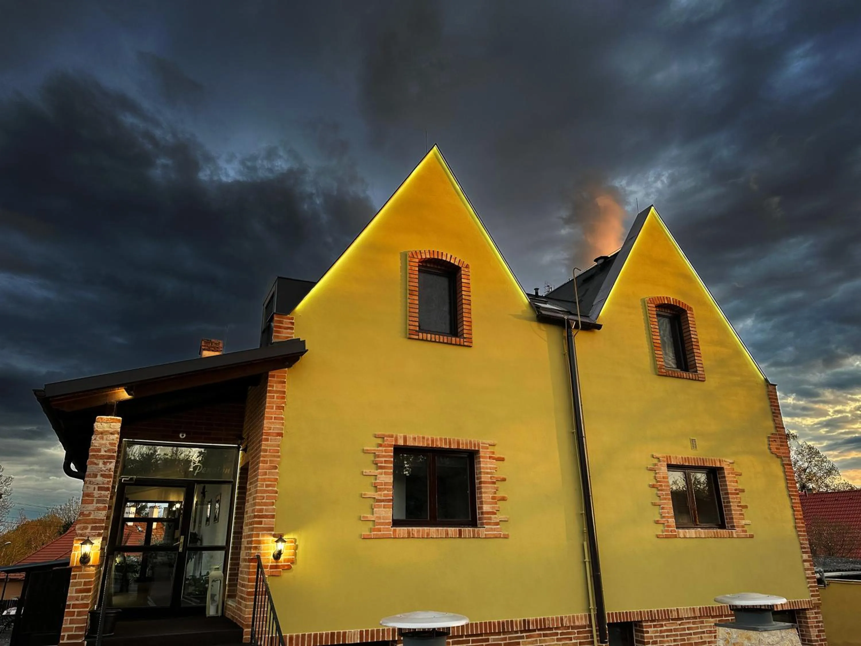 Property building in Penzión Wellness & Restaurant Zoborská, free parking