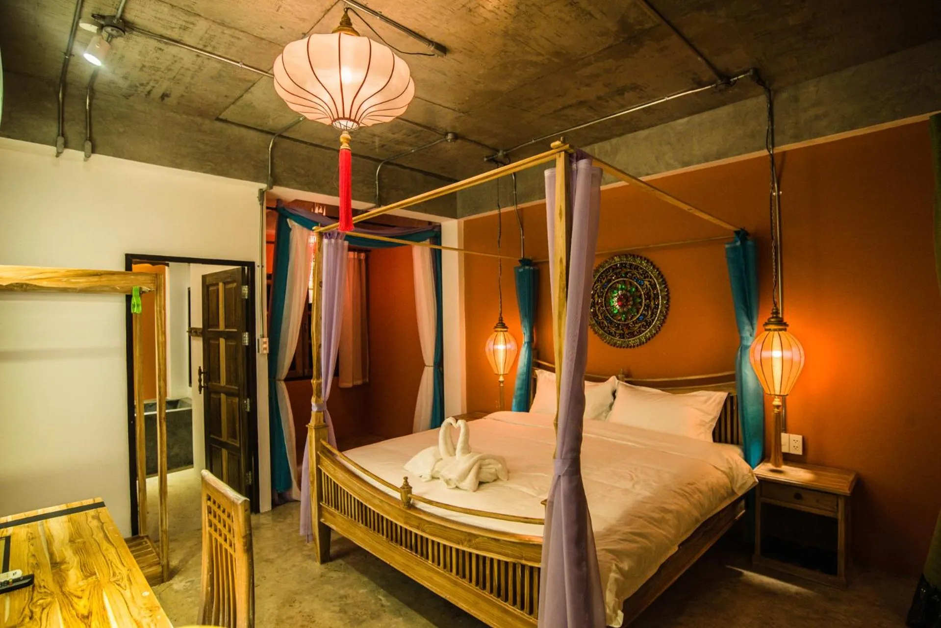 Bedroom, Bed in Garden Yard Inn Chiangmai