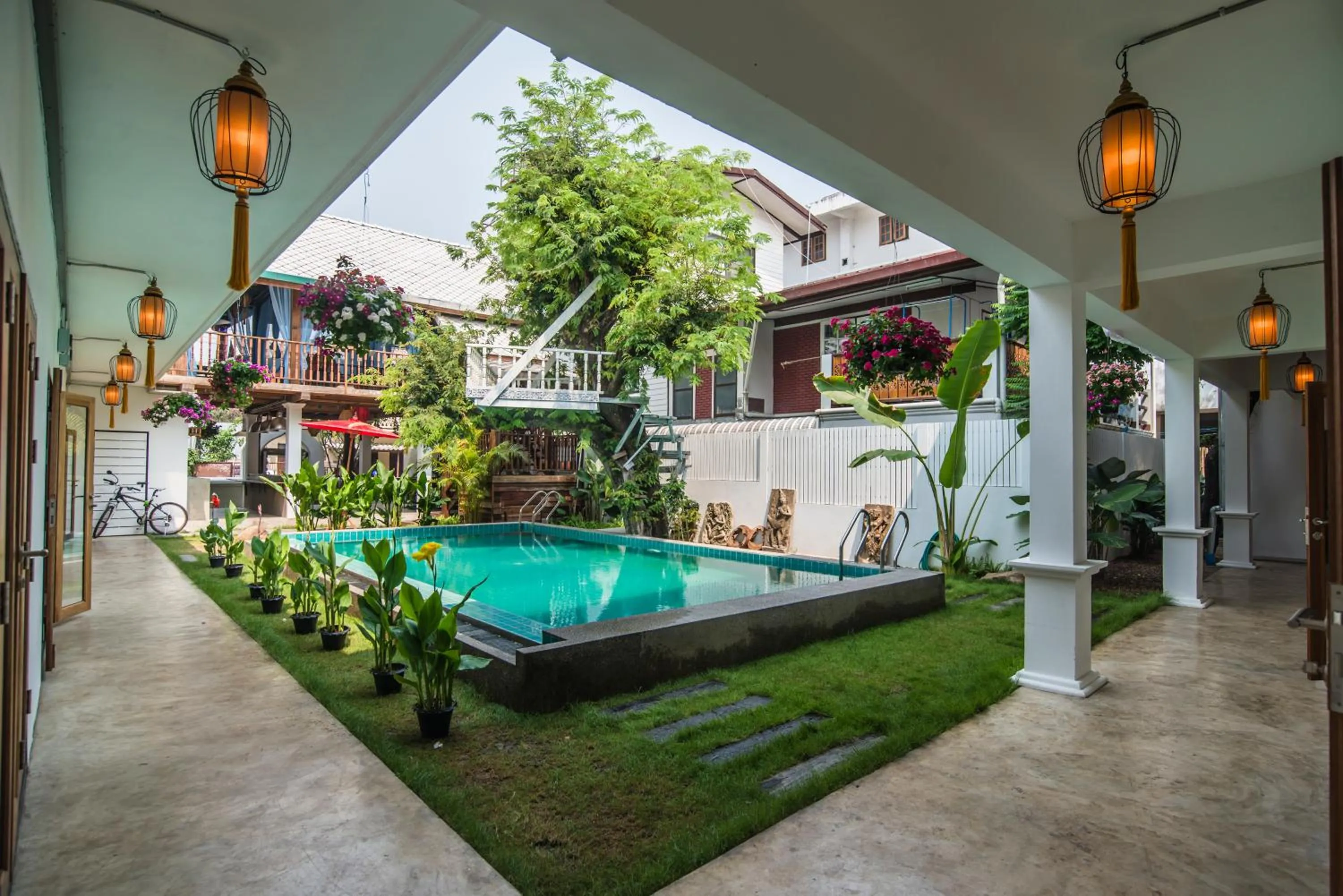 Property building in Garden Yard Inn Chiangmai