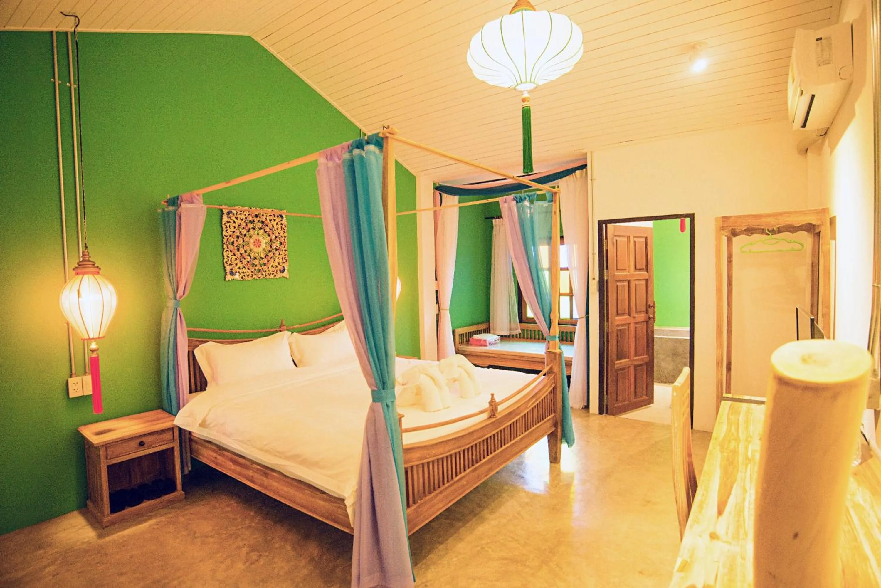 Bedroom, Bed in Garden Yard Inn Chiangmai