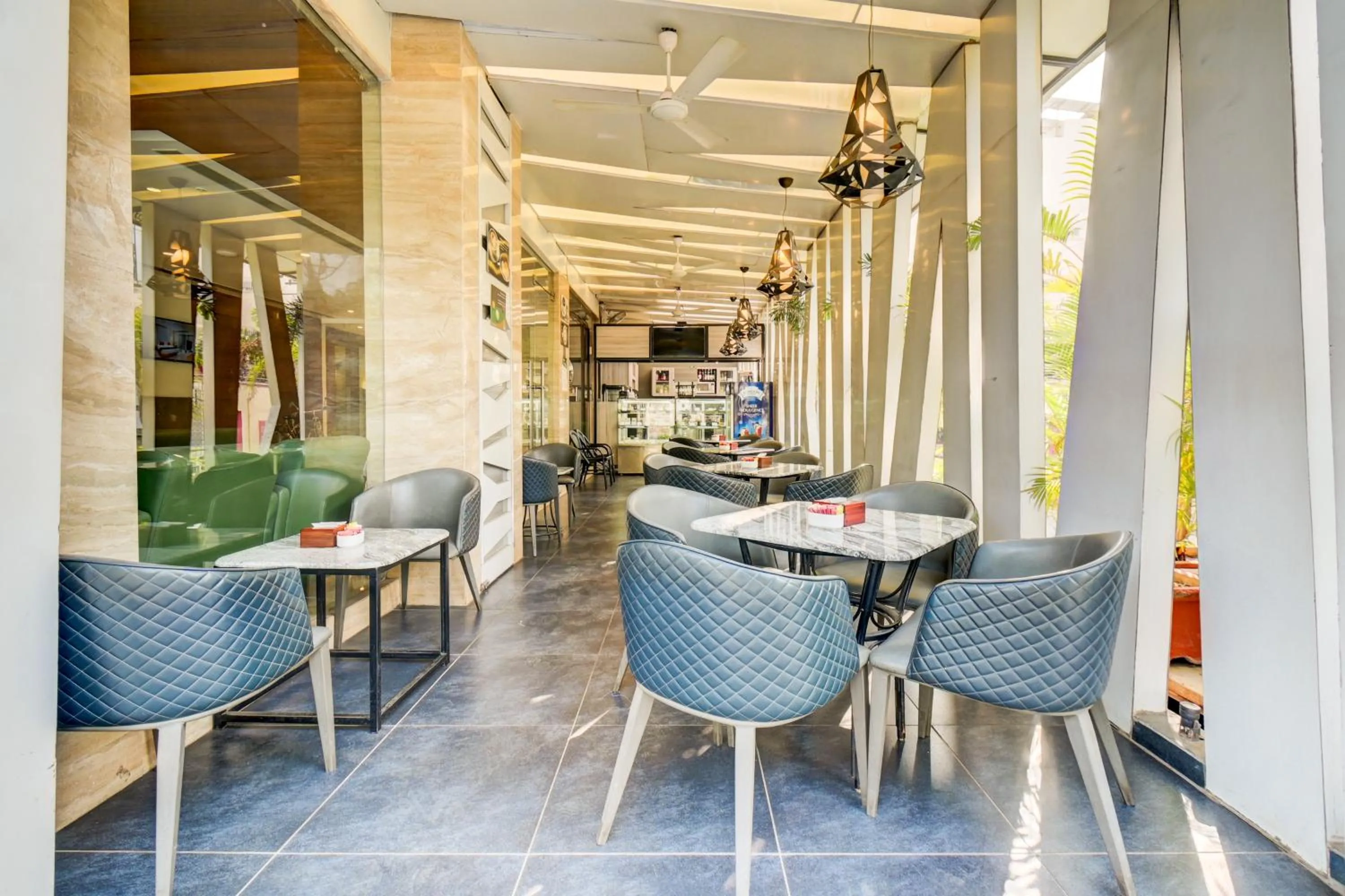 Seating area in The SSK Solitaire Hotel & Banquets