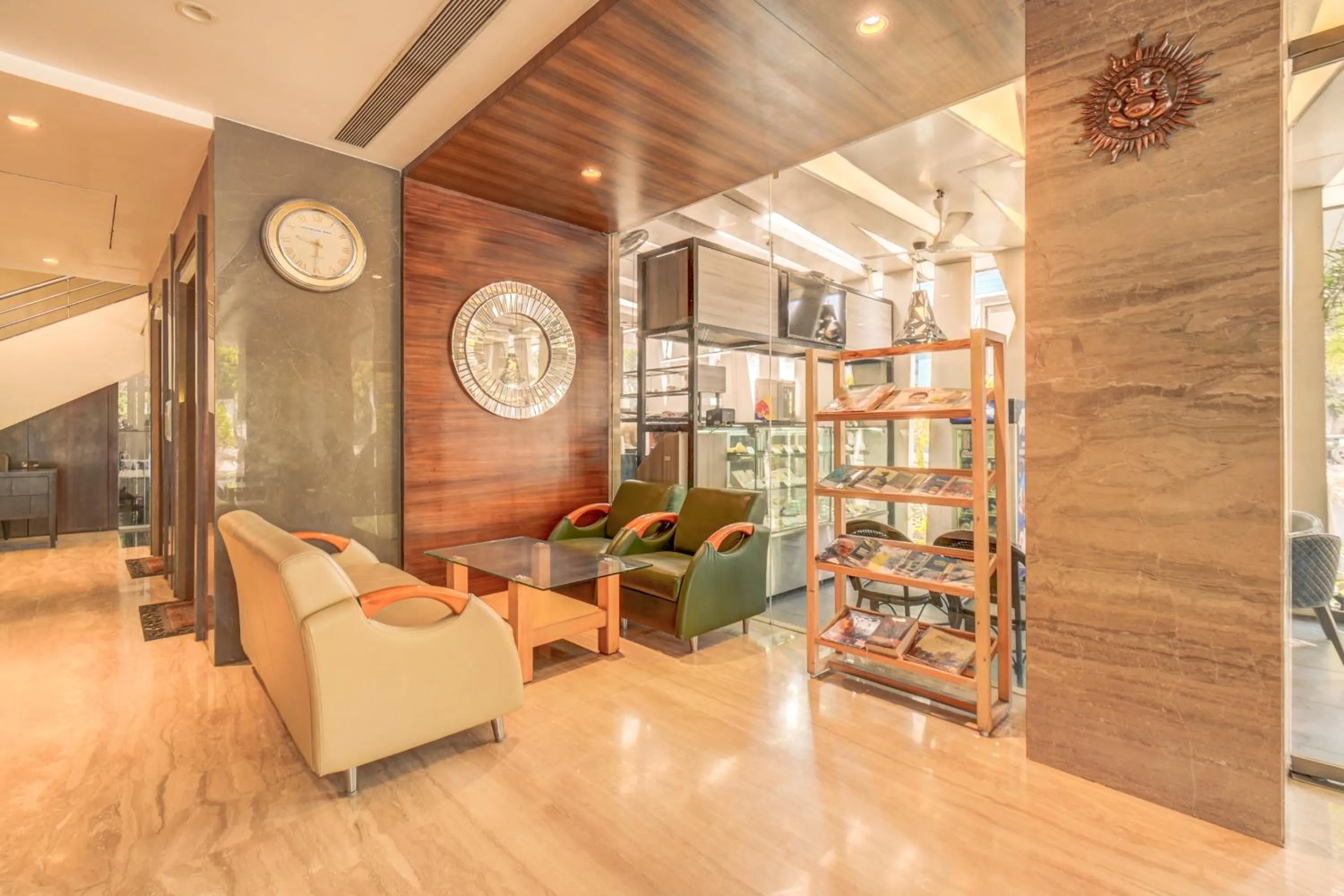 Seating area in The SSK Solitaire Hotel & Banquets