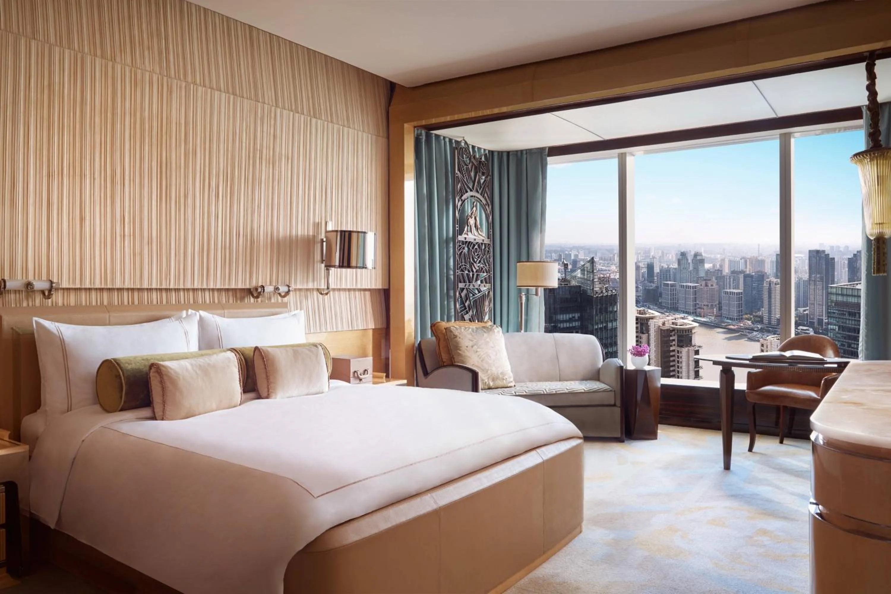 Photo of the whole room, Bed in The Ritz-Carlton Shanghai, Pudong