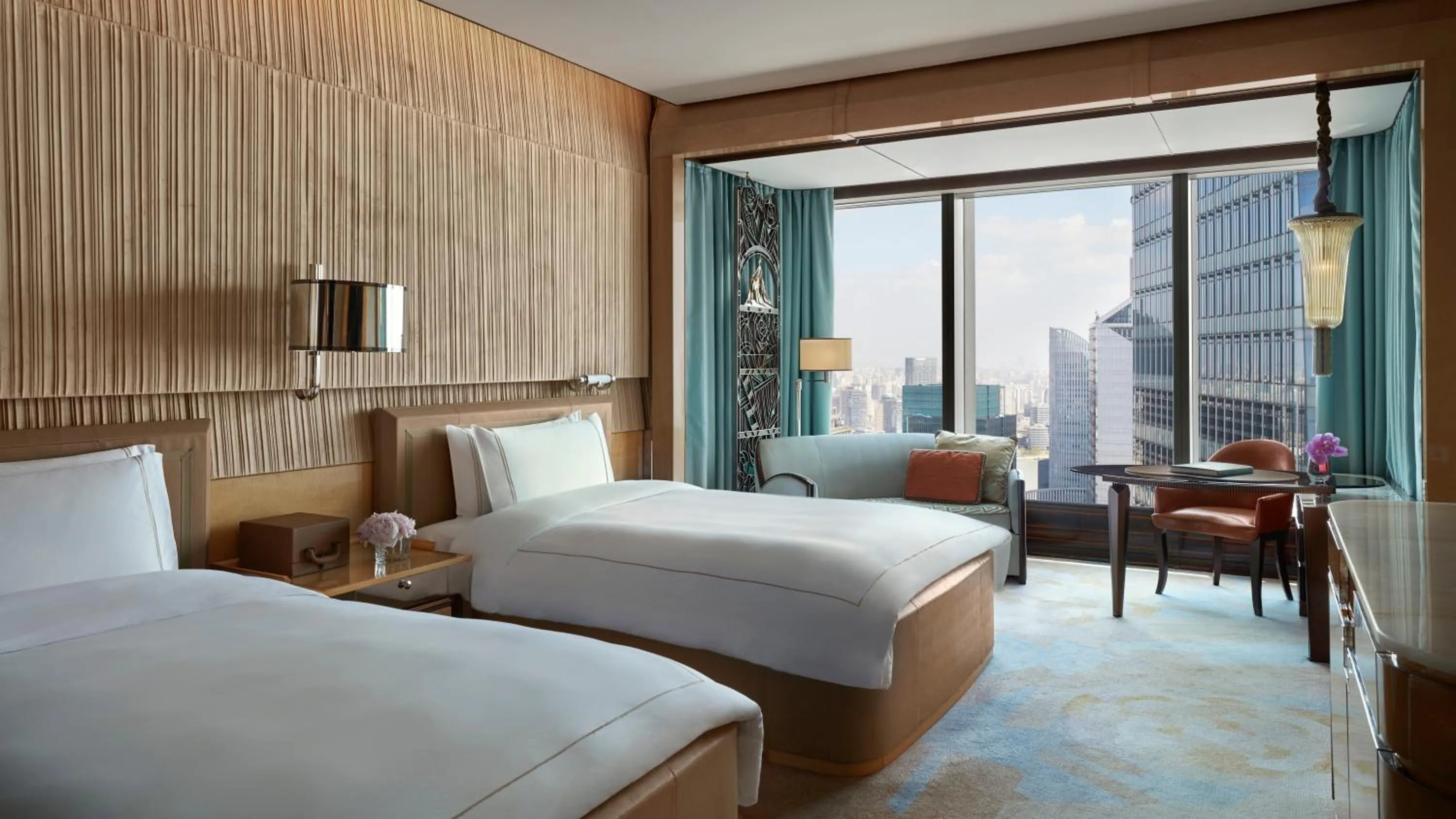 Bedroom, Bed in The Ritz-Carlton Shanghai, Pudong