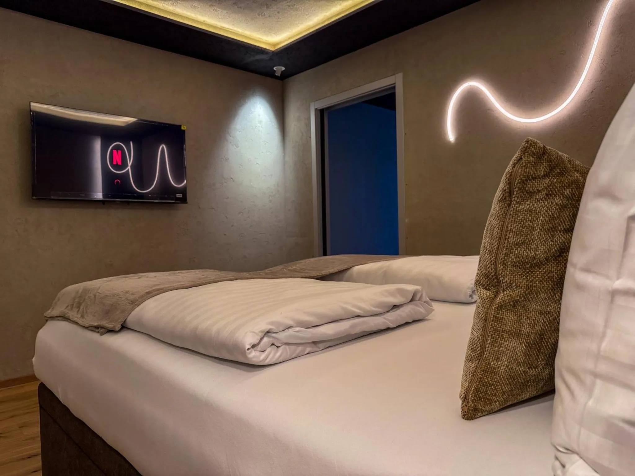 Bed in zum Senner Suites Zillertal