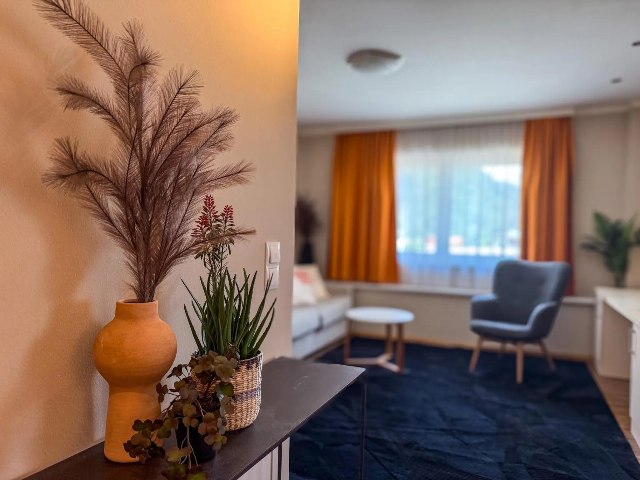 Living room in zum Senner Suites Zillertal