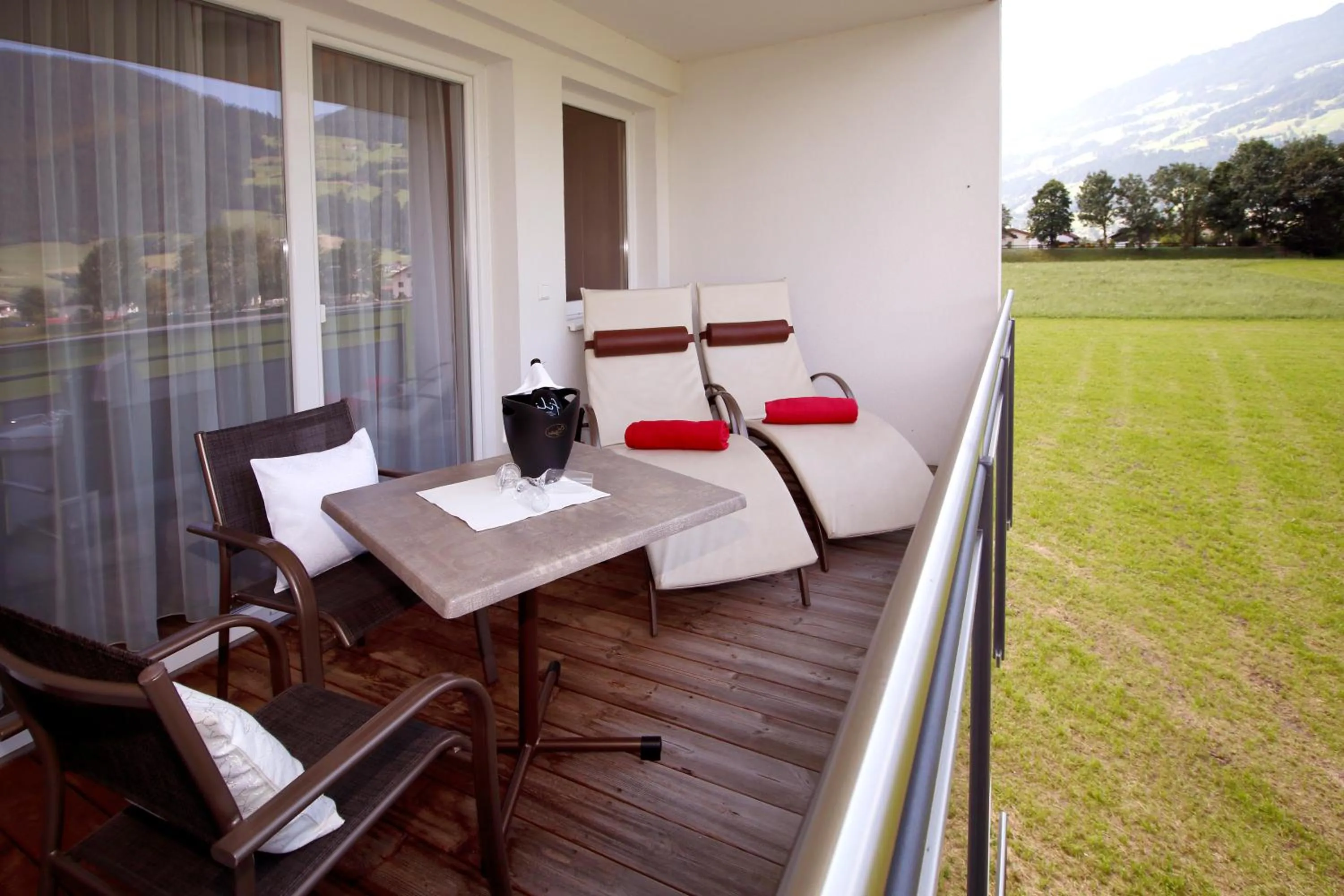 Balcony/Terrace in zum Senner Suites Zillertal