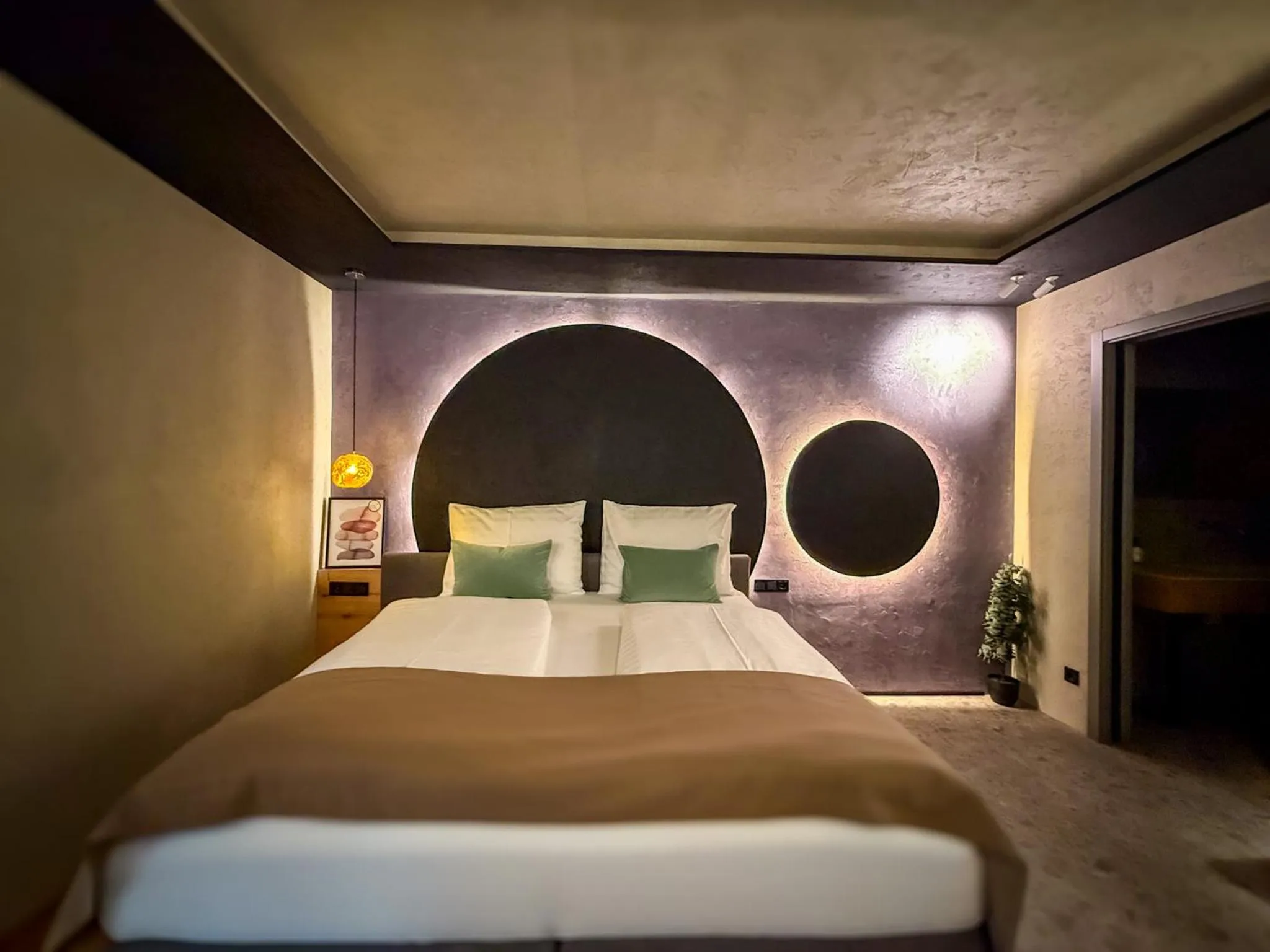 Bed in zum Senner Suites Zillertal