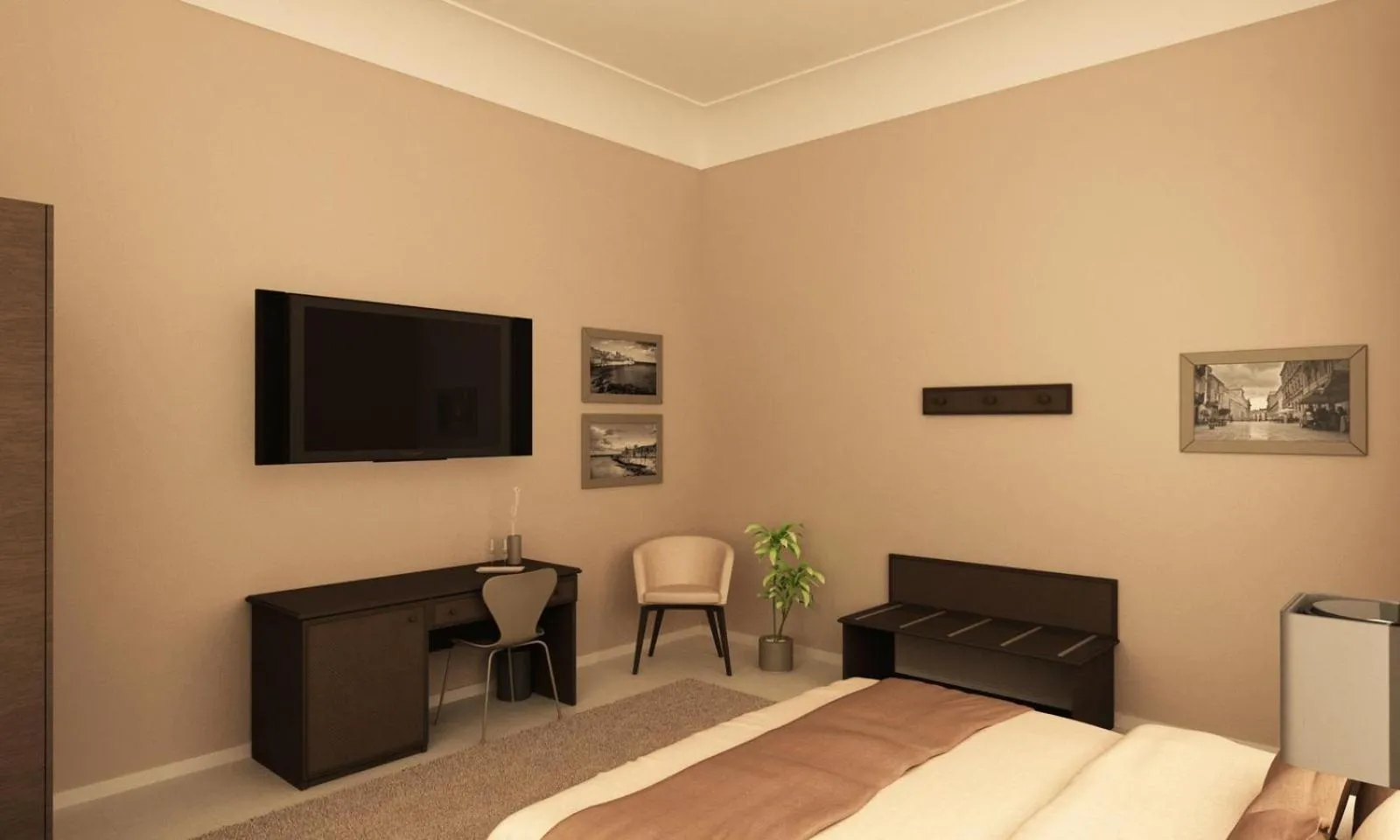 Bedroom, Bed in Hotel Gran Bretagna Ortigia