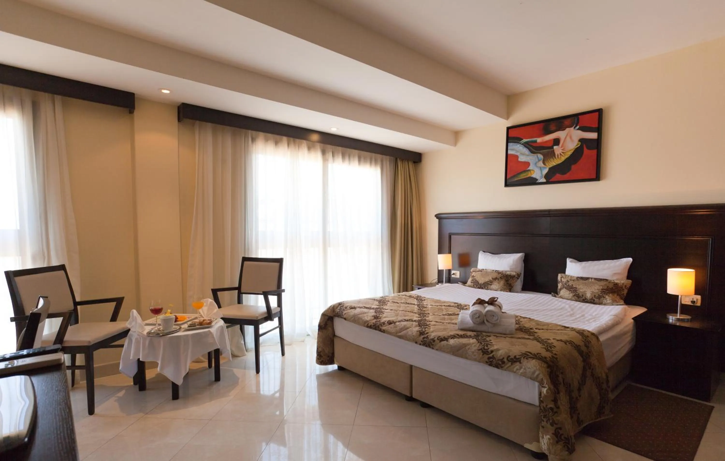 Spring, Bed in Blue Waves Resort