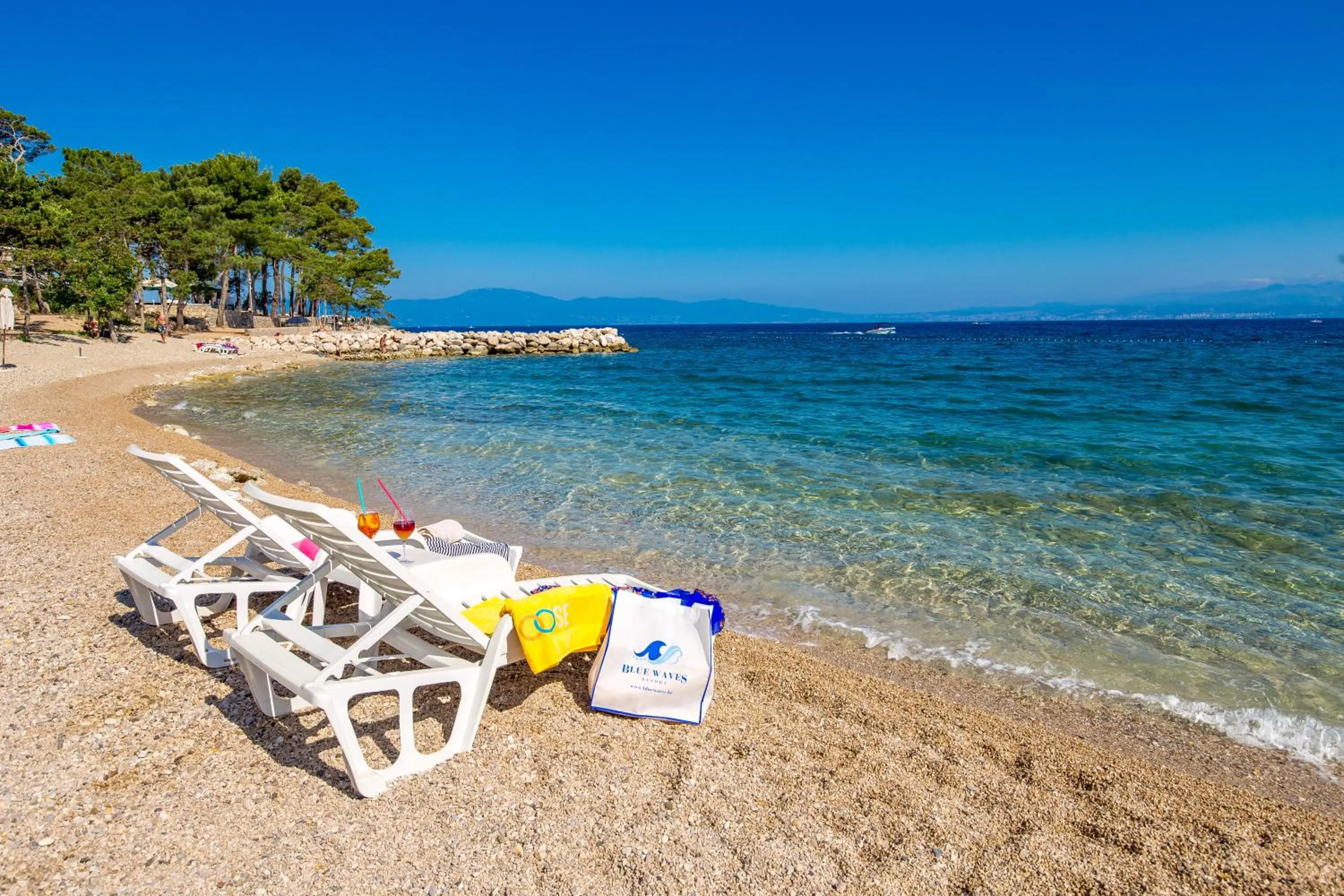 Beach in Blue Waves Resort