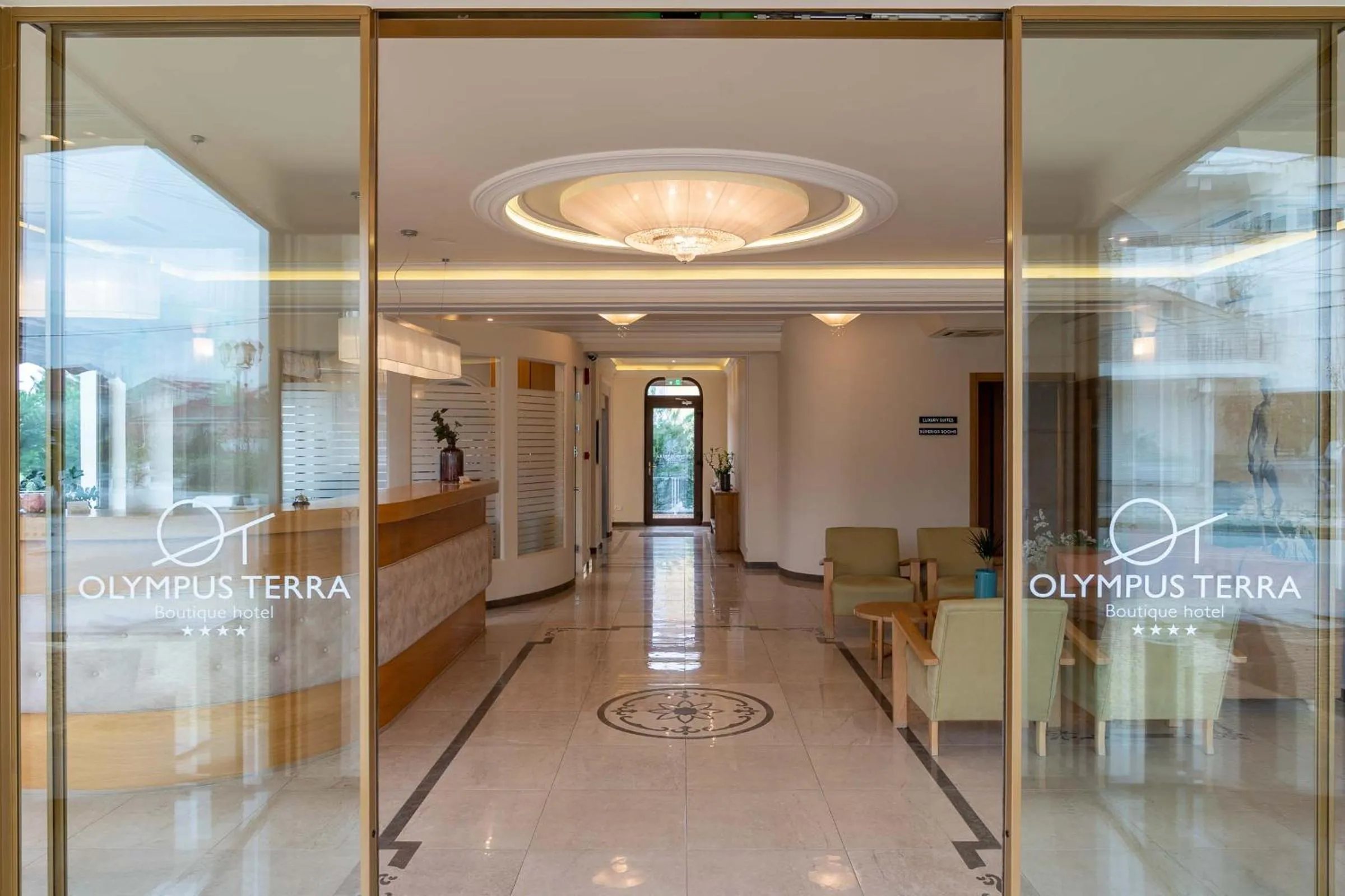 Lobby or reception in Olympus Terra Boutique Hotel